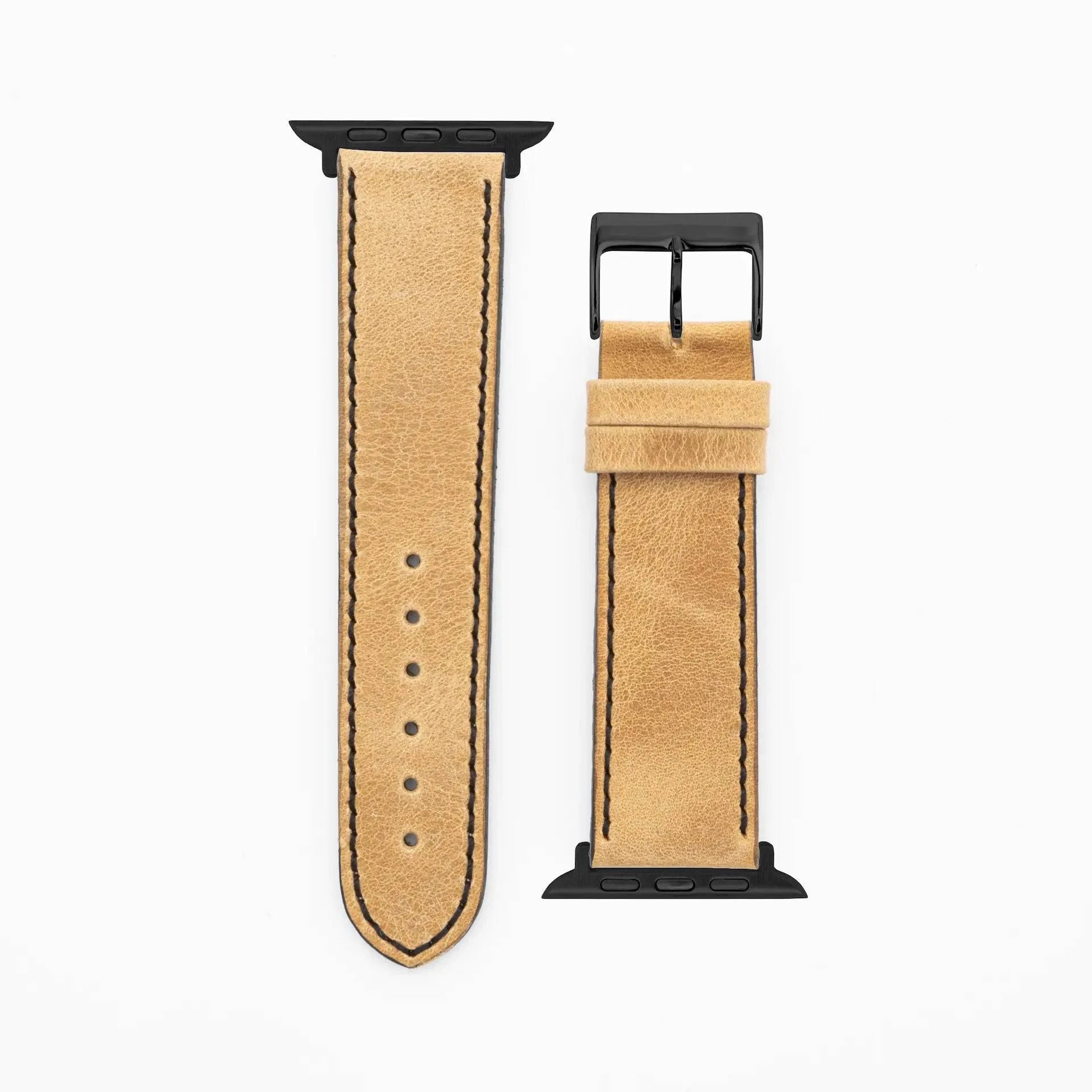 Western - Vintage - Sand-Apple Watch-40/41/42mm-Edelband-Leather Strap-Apple Watch
