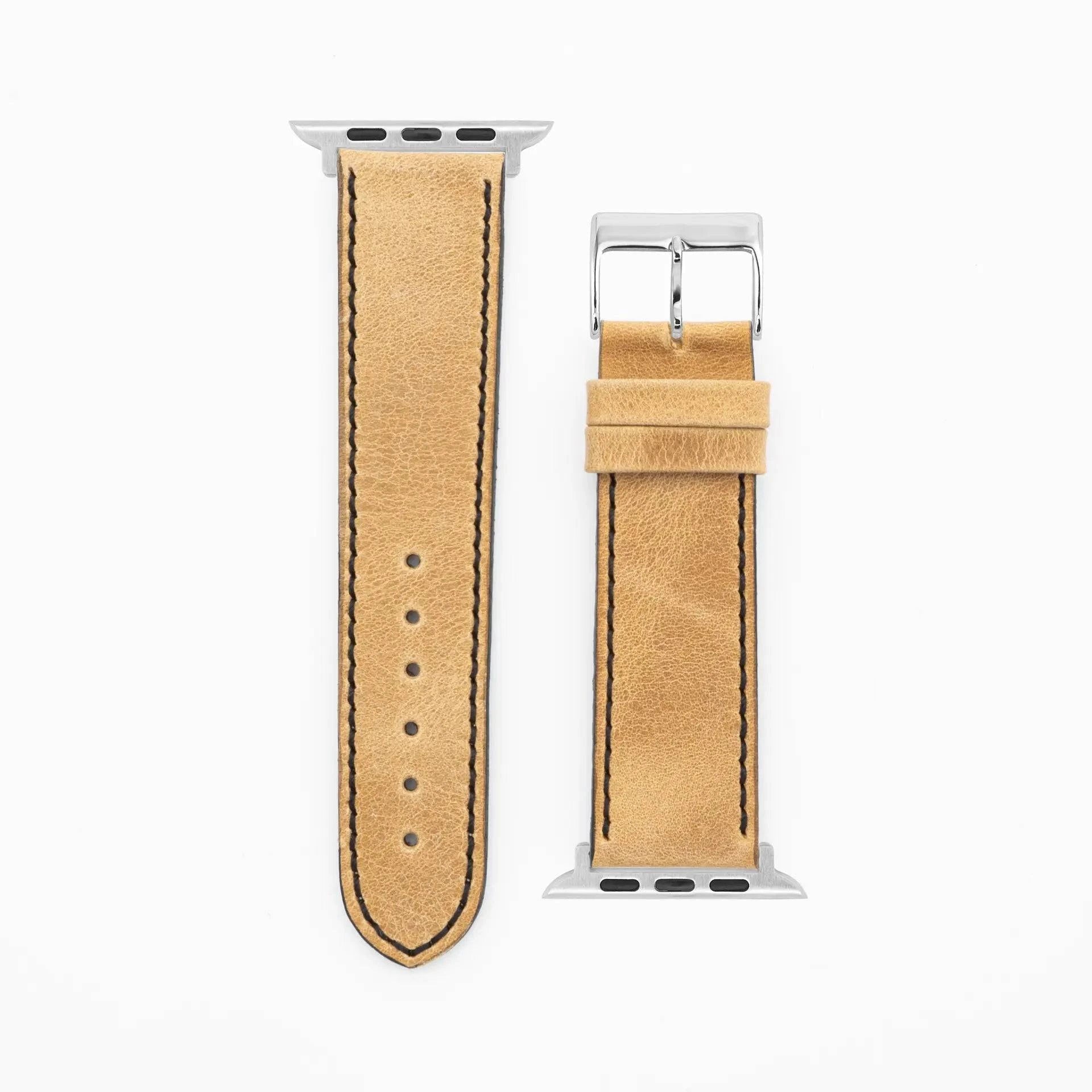Western - Vintage - Sand-Apple Watch-40/41/42mm-Edelband-Leather Strap-Apple Watch