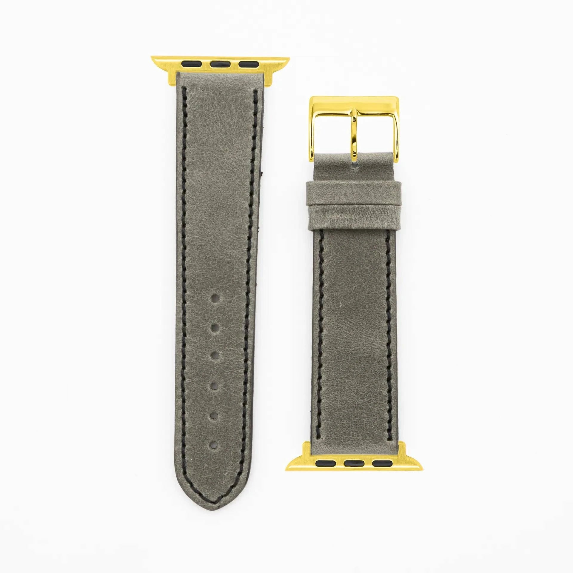 Western - Vintage - Gray-Apple Watch-40/41/42mm-Edelband-Leather Strap-Apple Watch