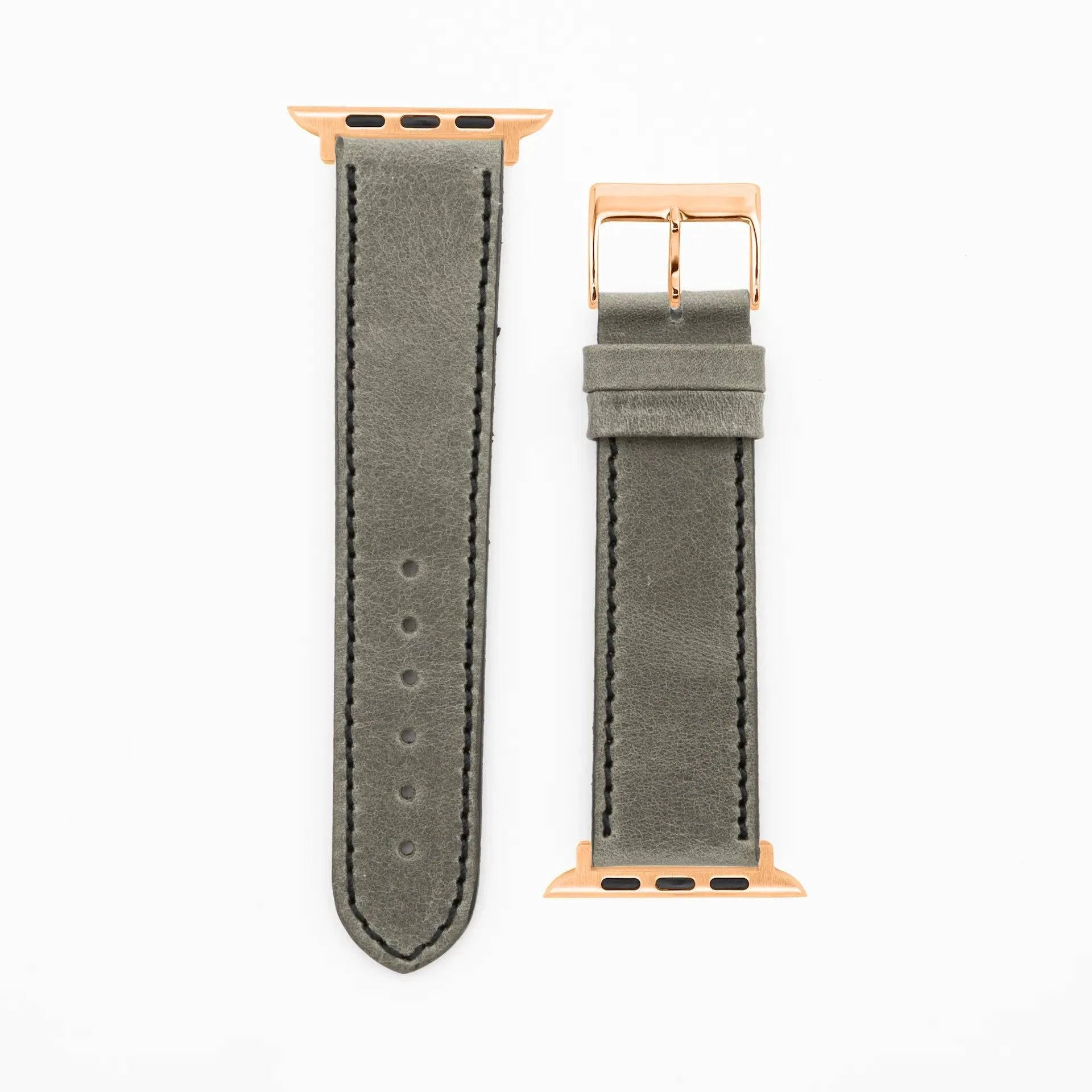 Western - Vintage - Gray-Apple Watch-40/41/42mm-Edelband-Leather Strap-Apple Watch