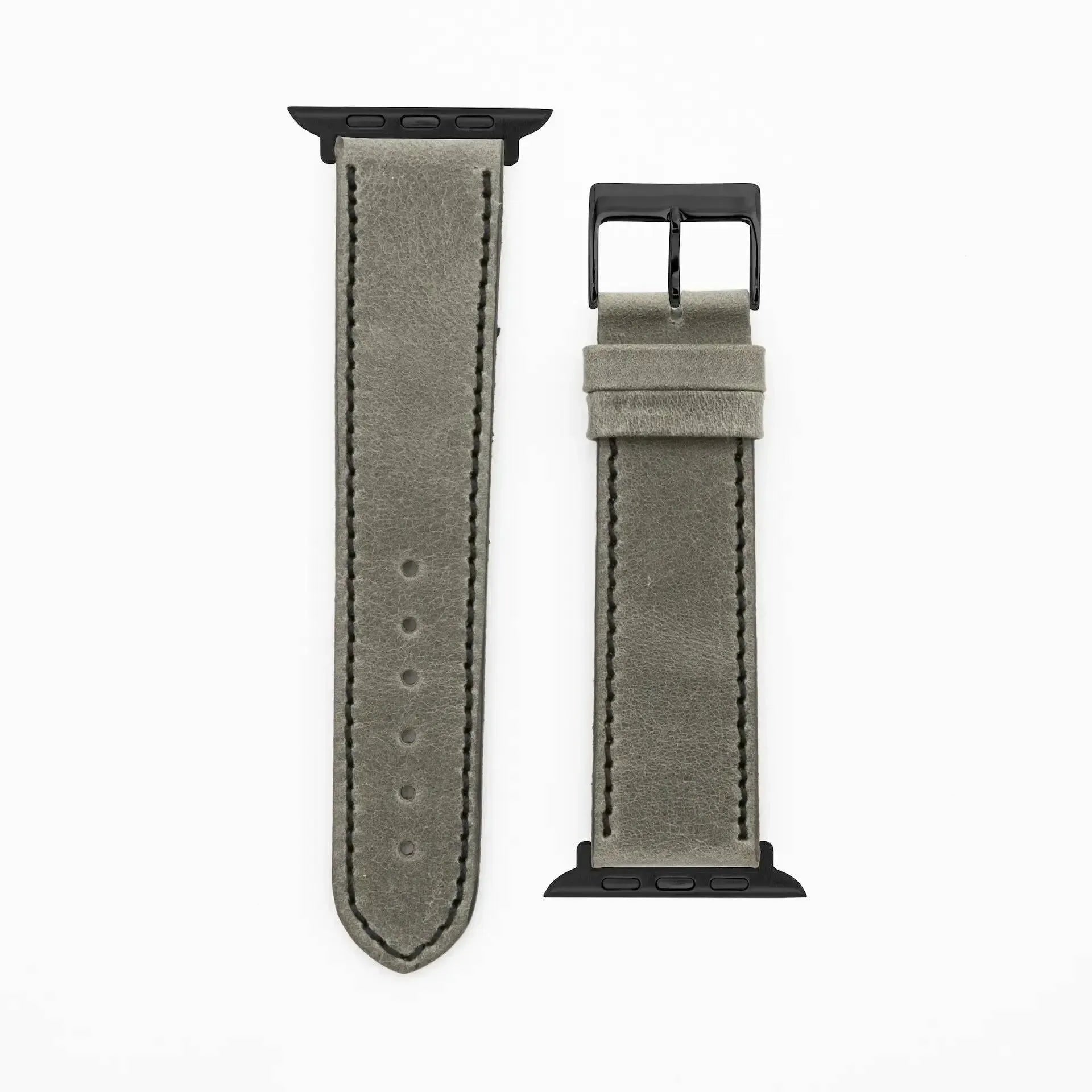 Western · Vintage · Grau-Apple Watch-40/41/42mm-Edelband-Lederarmband-Apple Watch