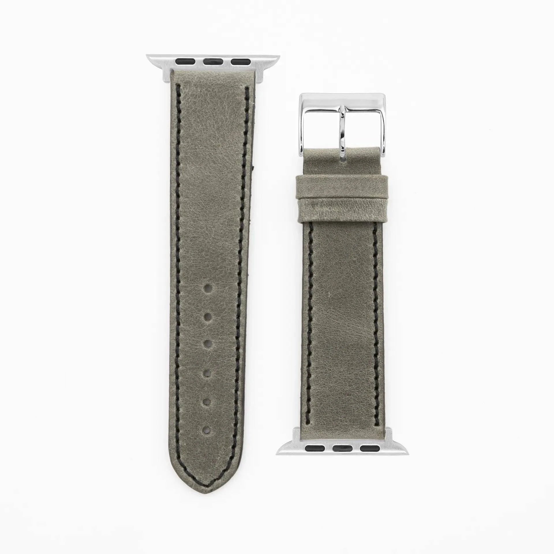 Western - Vintage - Gray-Apple Watch-40/41/42mm-Edelband-Leather Strap-Apple Watch