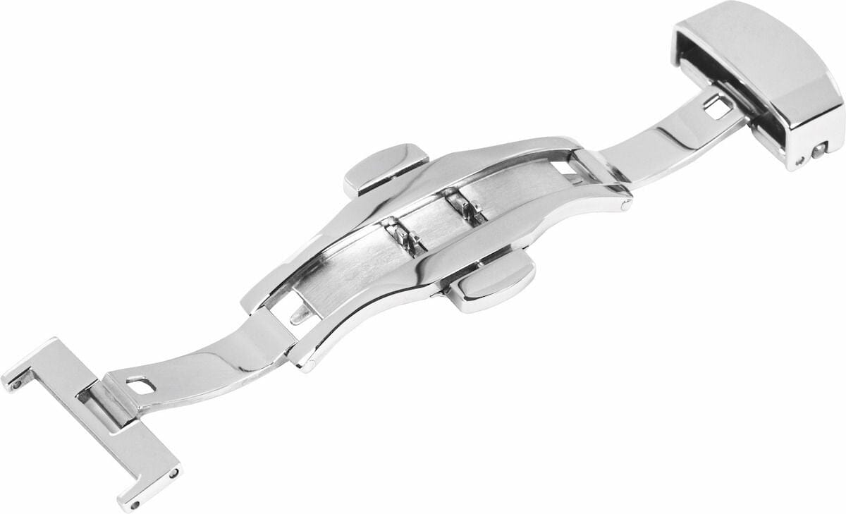Folding clasp - Stainless steel - Silver