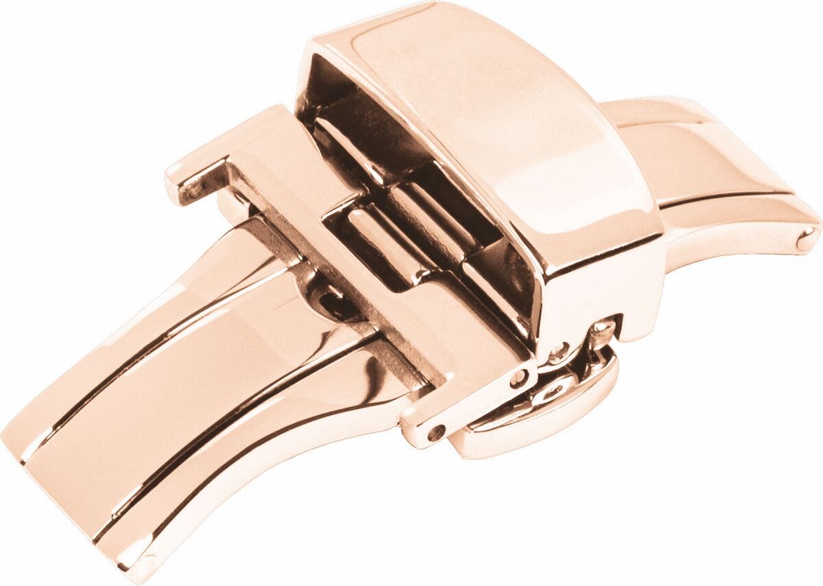 Folding clasp - Stainless steel - Rosé