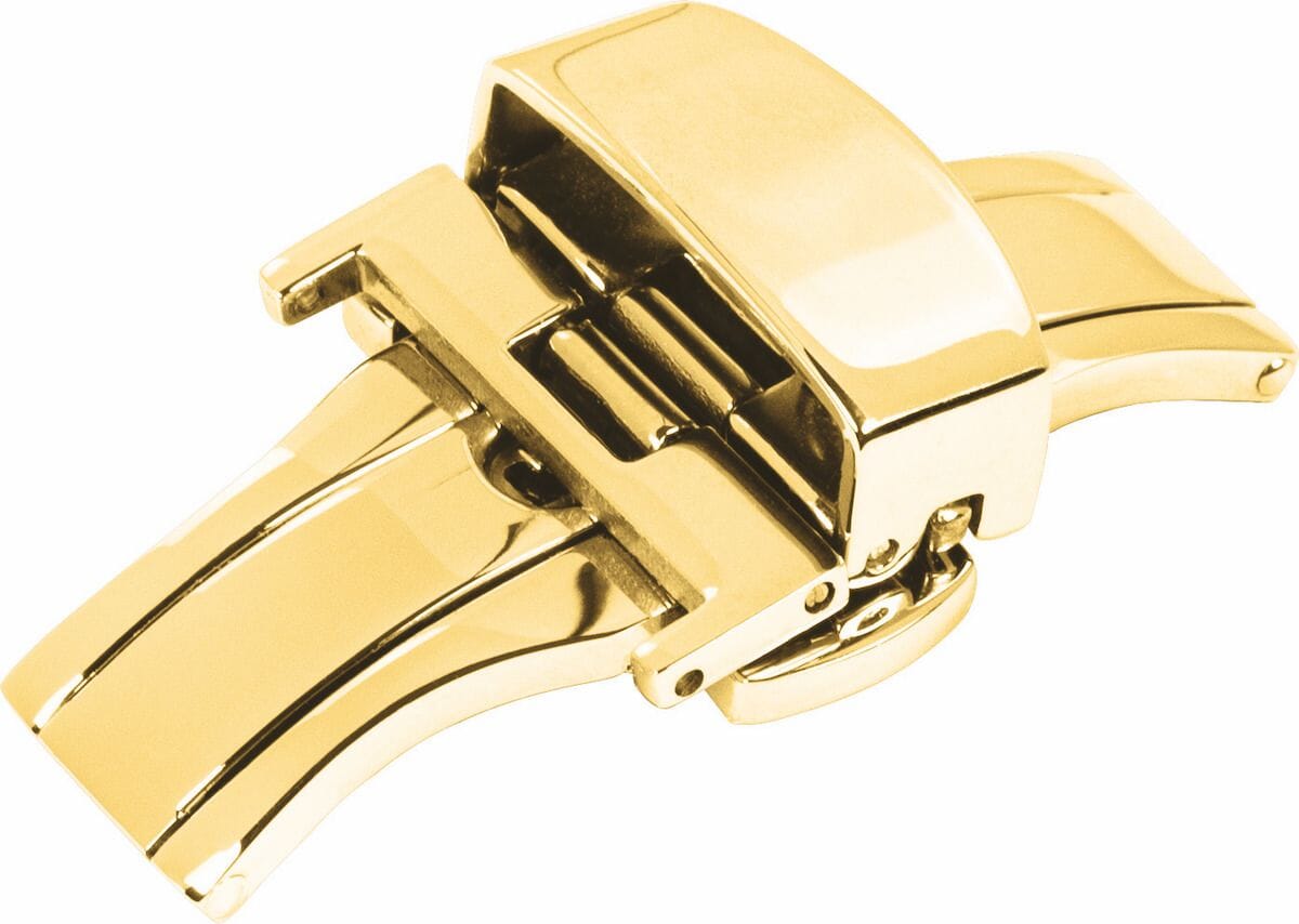 Folding clasp - Stainless steel - Gold