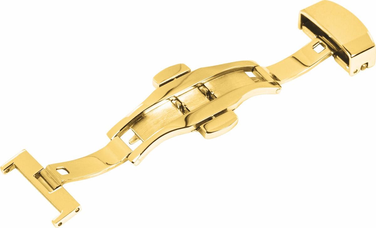 Folding clasp - Stainless steel - Gold