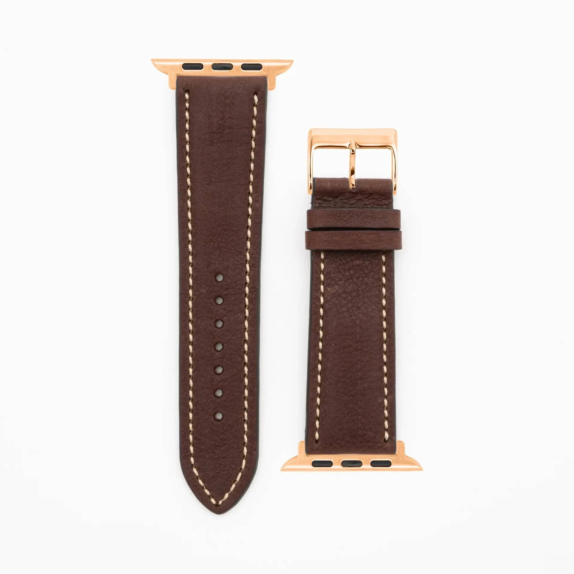 Soft Chrono - Vintage - Dark Brown-Apple Watch-40/41/42mm-Leather Strap-Apple Watch