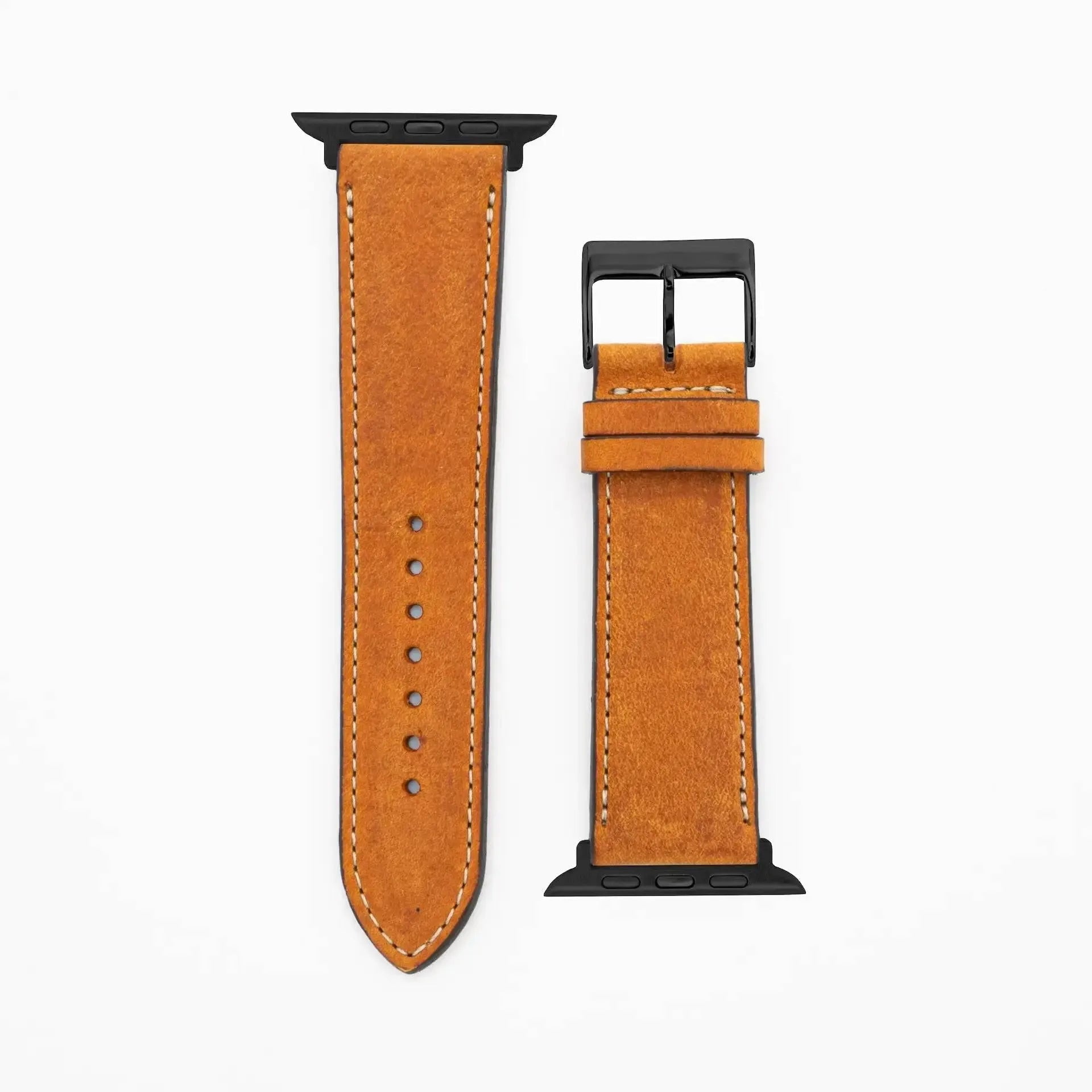 Soft Chrono - Vintage - Cognac-Apple Watch-40/41/42mm-Leather Strap-Apple Watch