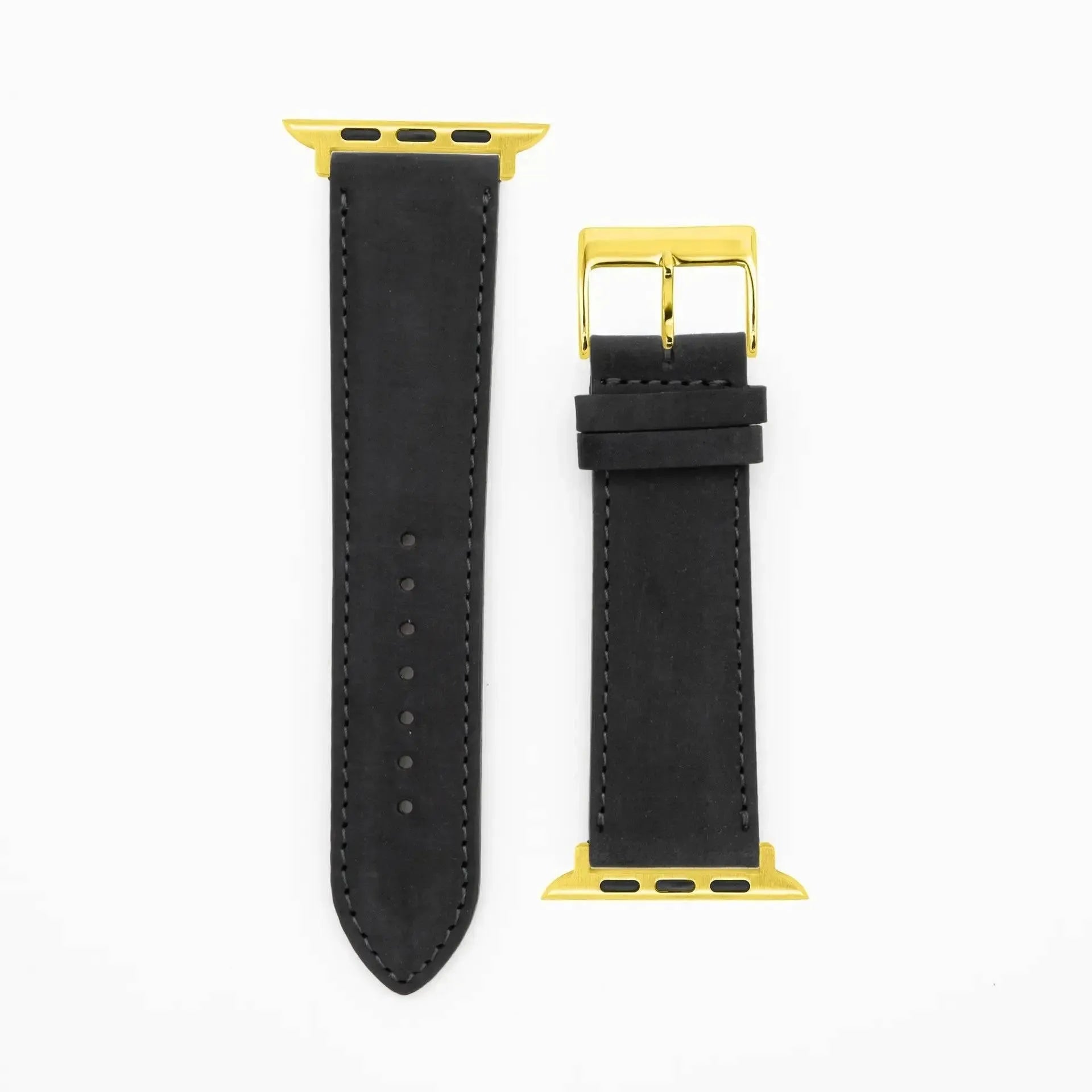 Suede - Classic - Black-Apple Watch-40/41/42mm-Edelband-Leather Strap-Apple Watch