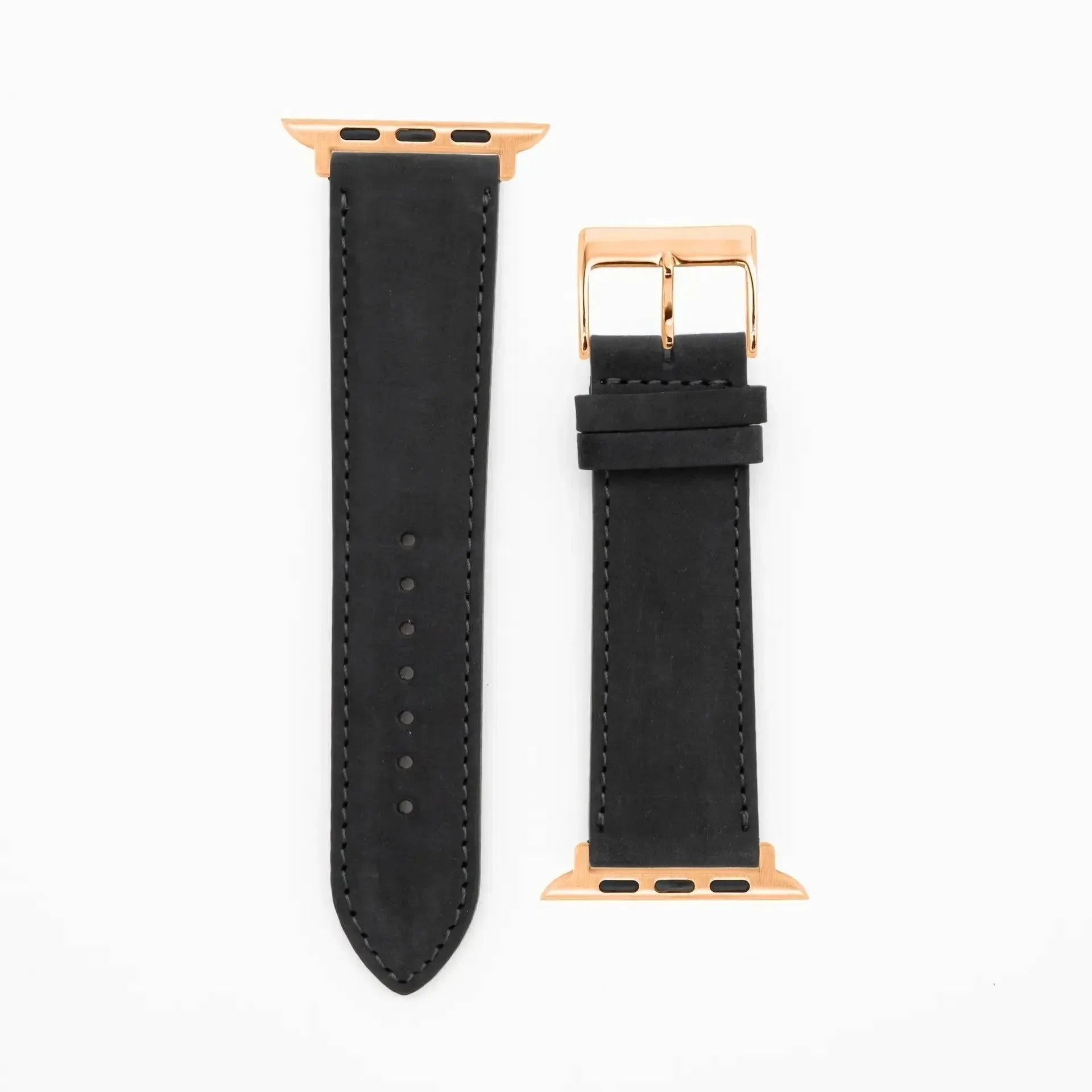 Suede - Classic - Black-Apple Watch-40/41/42mm-Edelband-Leather Strap-Apple Watch