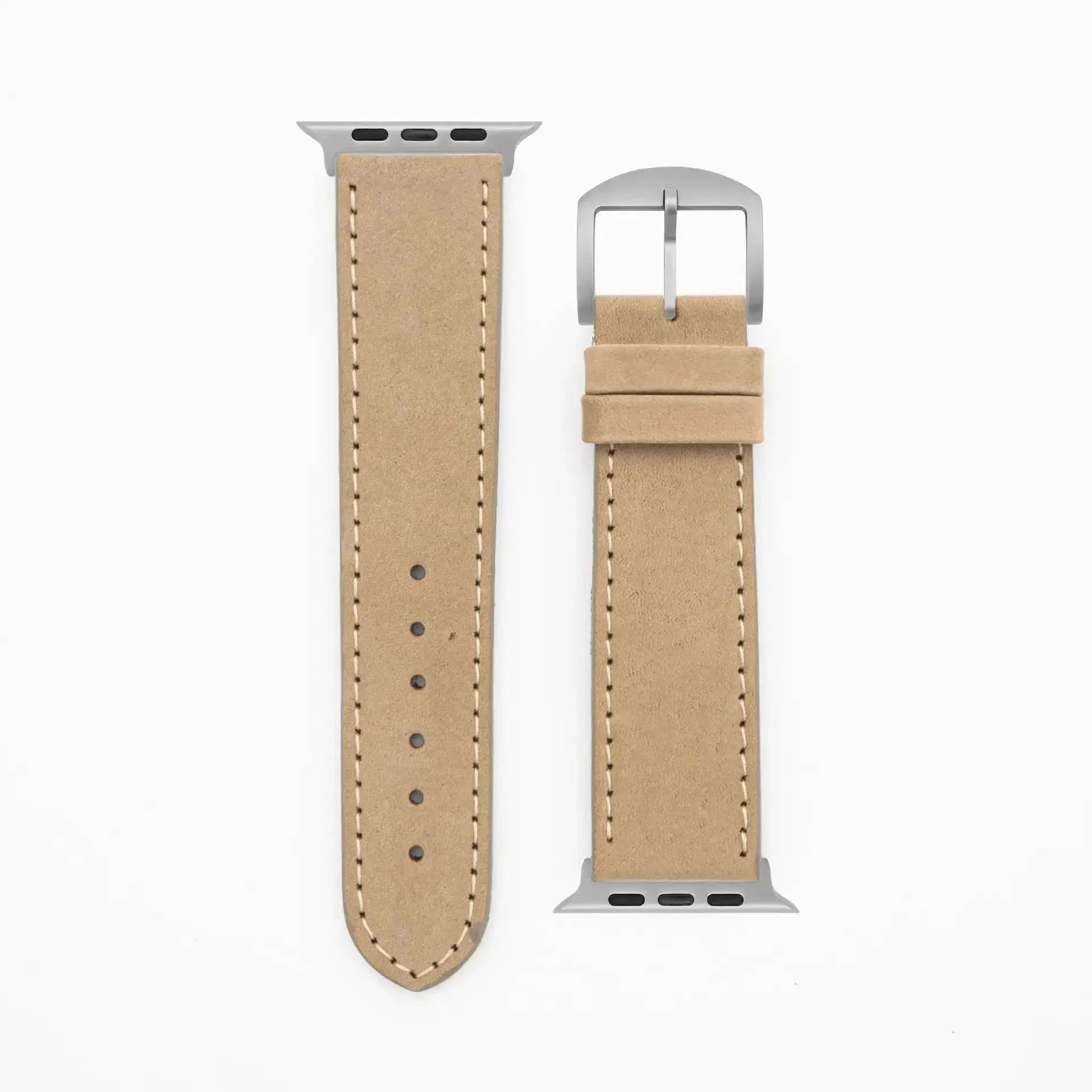 Suede · Classic · Beige-Apple Watch Ultra-49mm-Edelband-Lederarmband-Apple Watch
