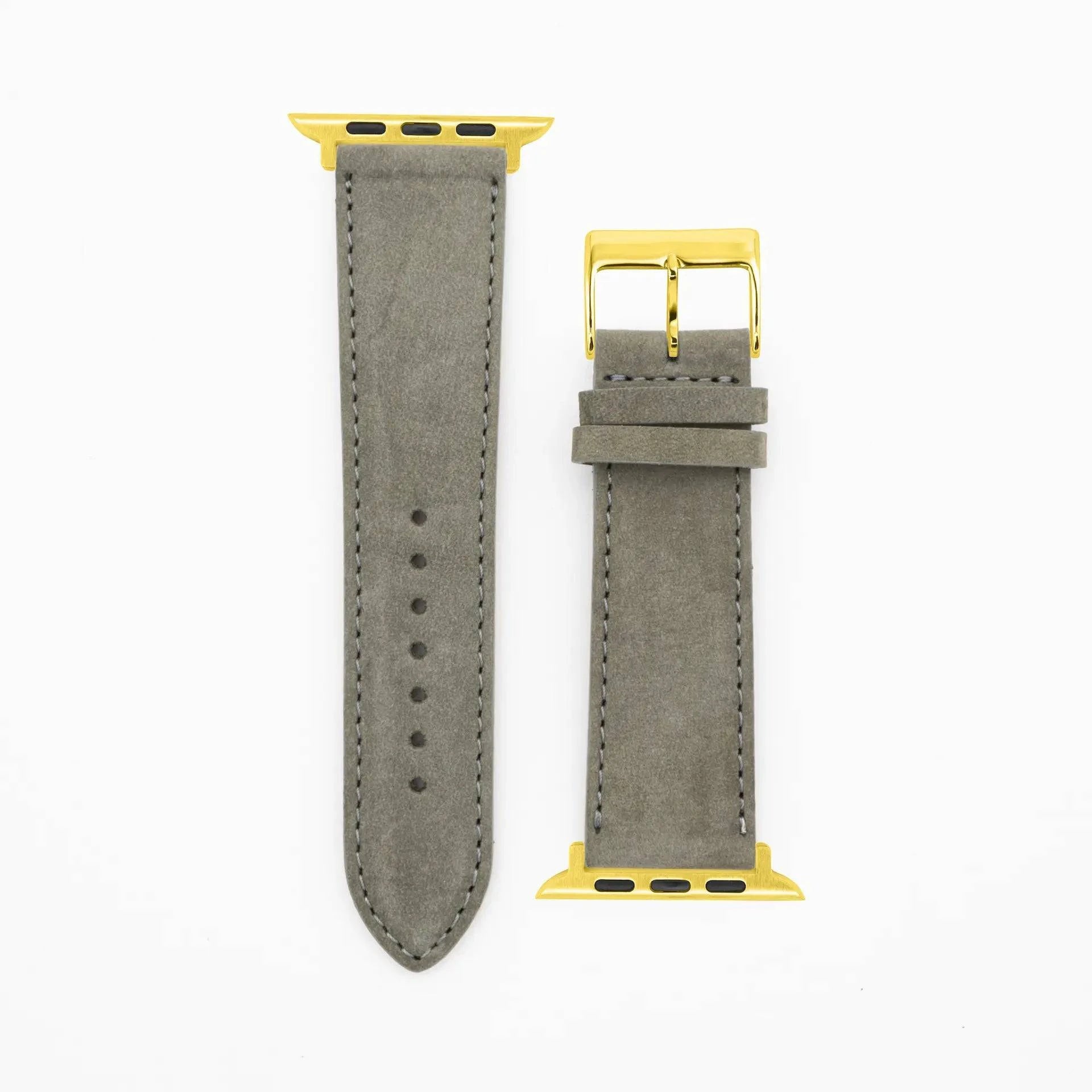 Suede - Classic - Gray-Apple Watch-40/41/42mm-Edelband-Leather Strap-Apple Watch