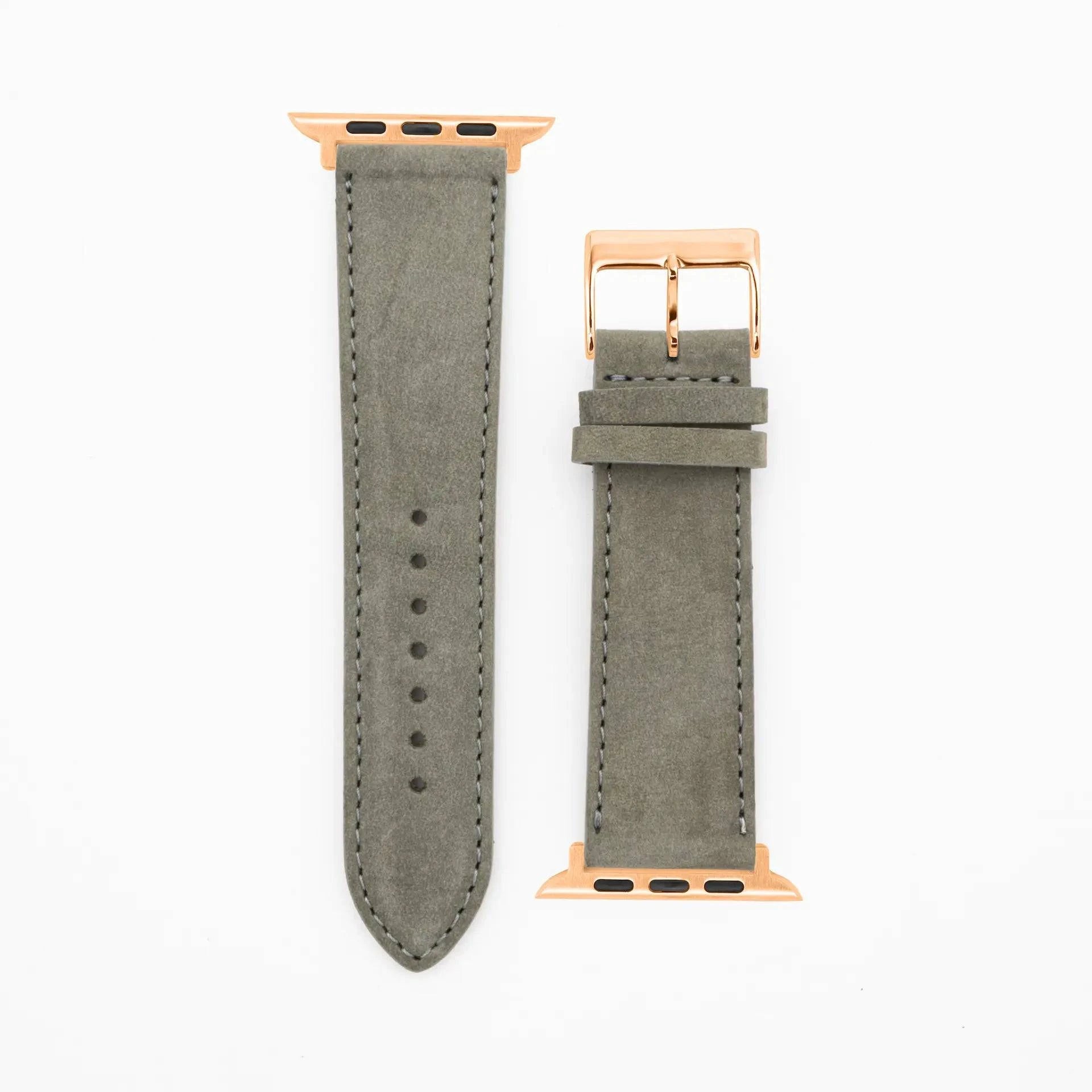 Suede - Classic - Gray-Apple Watch-40/41/42mm-Edelband-Leather Strap-Apple Watch
