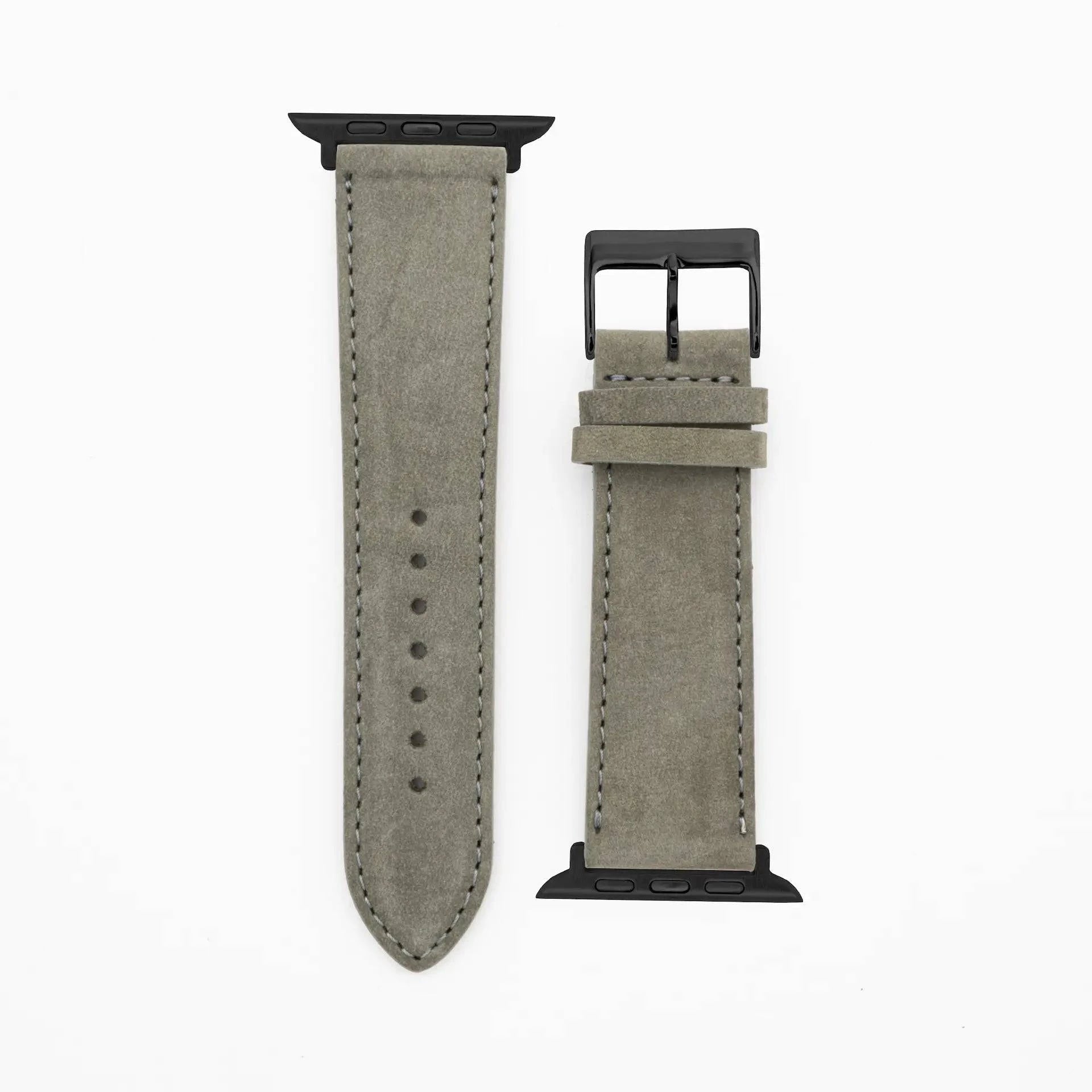 Suede - Classic - Gray-Apple Watch-40/41/42mm-Edelband-Leather Strap-Apple Watch
