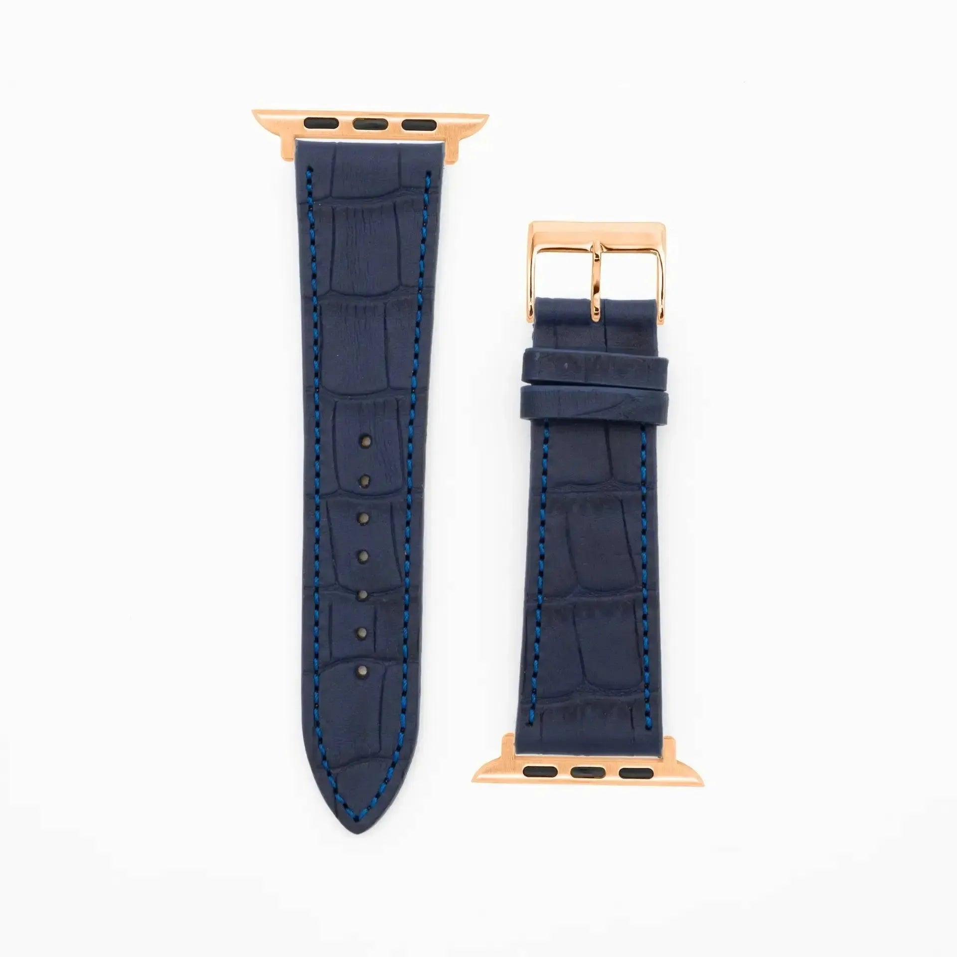 Croco Grain · Classic · Dunkelblau-Apple Watch-40/41/42mm-Edelband-Lederarmband-Apple Watch