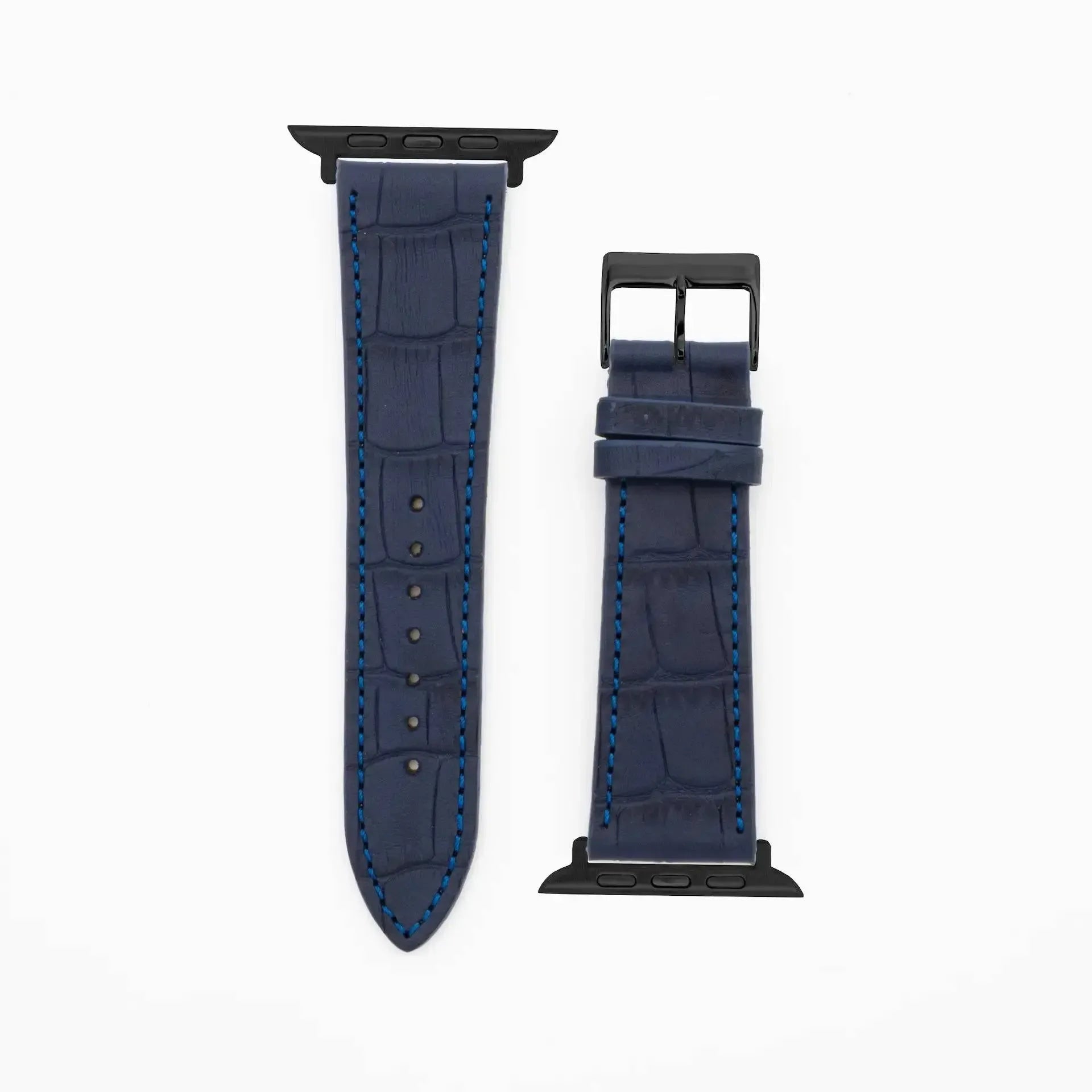 Croco Grain · Classic · Dunkelblau-Apple Watch-40/41/42mm-Edelband-Lederarmband-Apple Watch