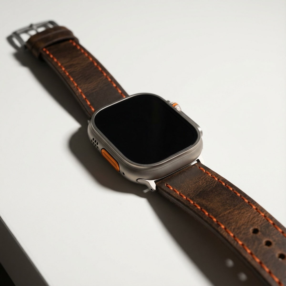Horween ® · Vintage· Dunkelbraun/Orange