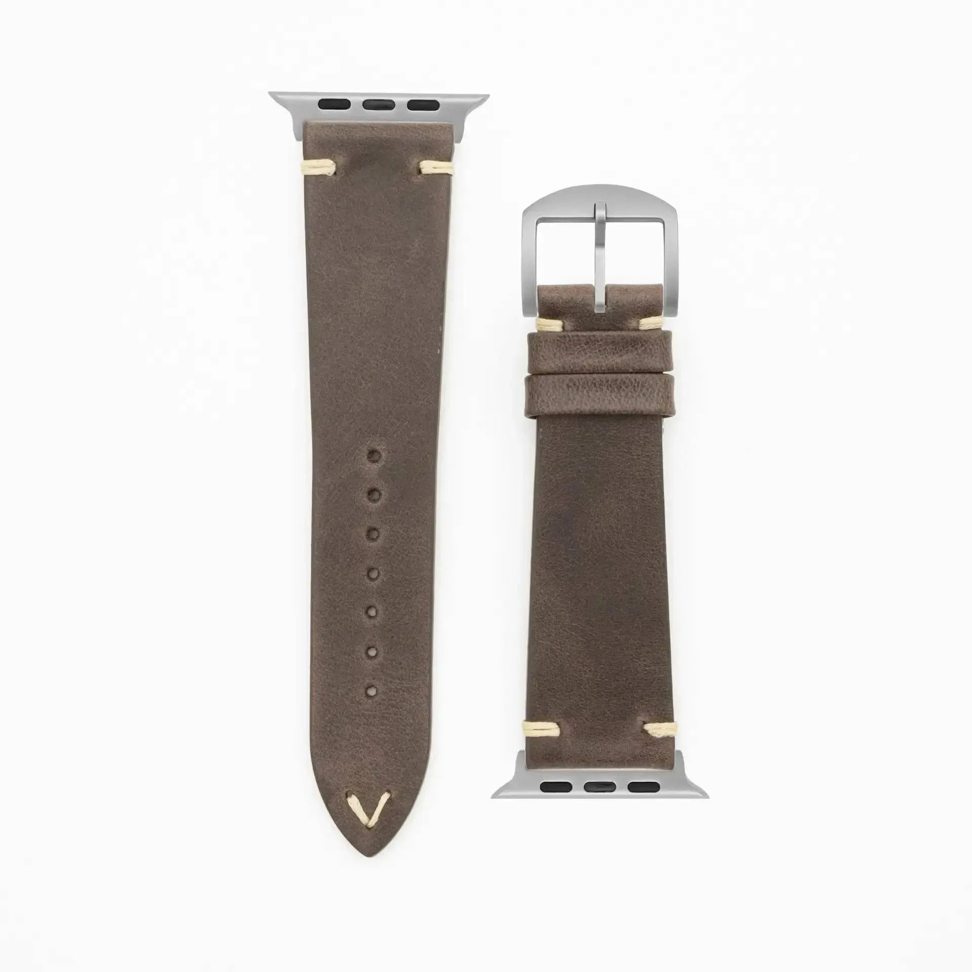 Node · Vintage · Dunkelbraun-Apple Watch Ultra-49mm-Edelband-Lederarmband-Apple Watch