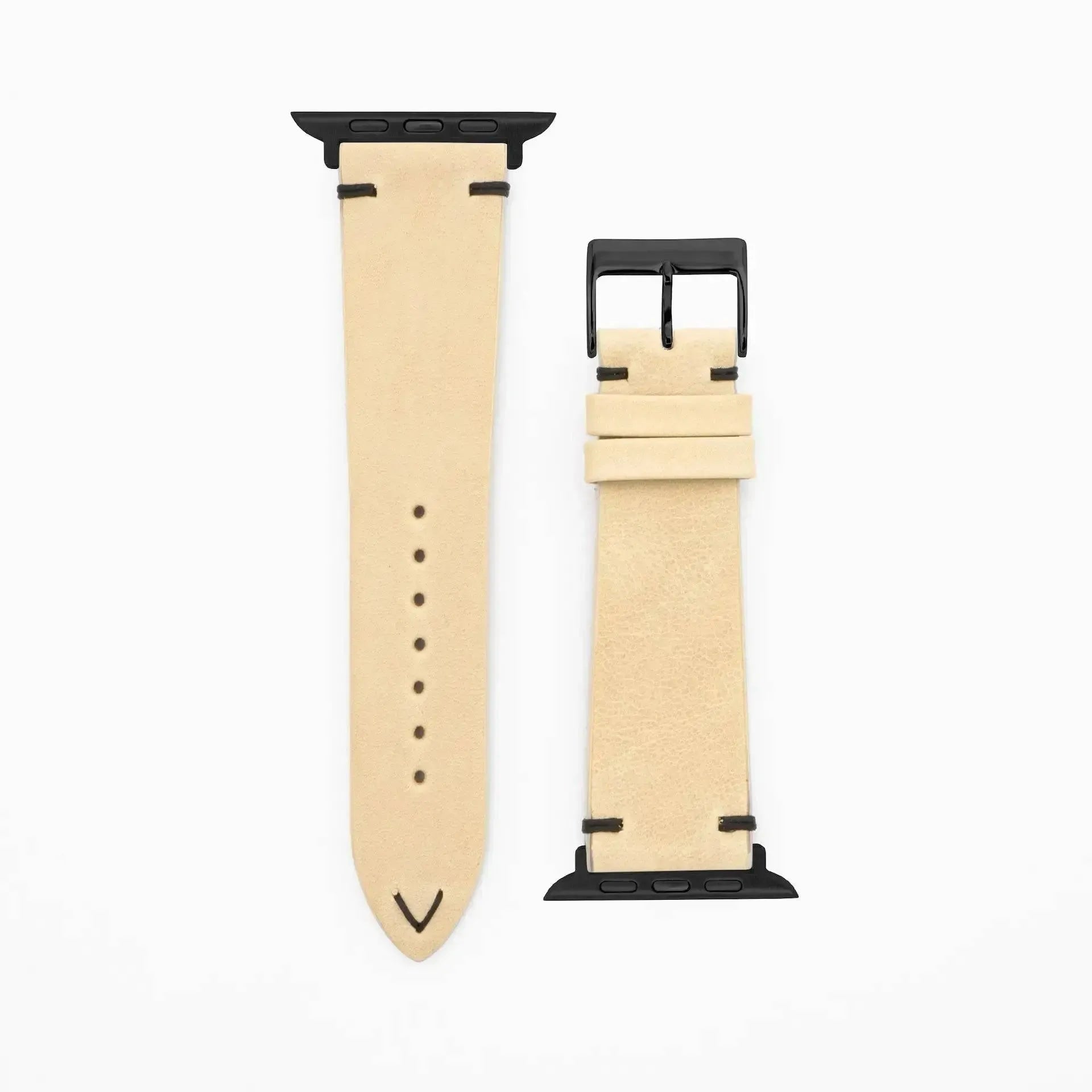 Node · Vintage · Beige-Apple Watch-40/41/42mm-Edelband-Lederarmband-Apple Watch