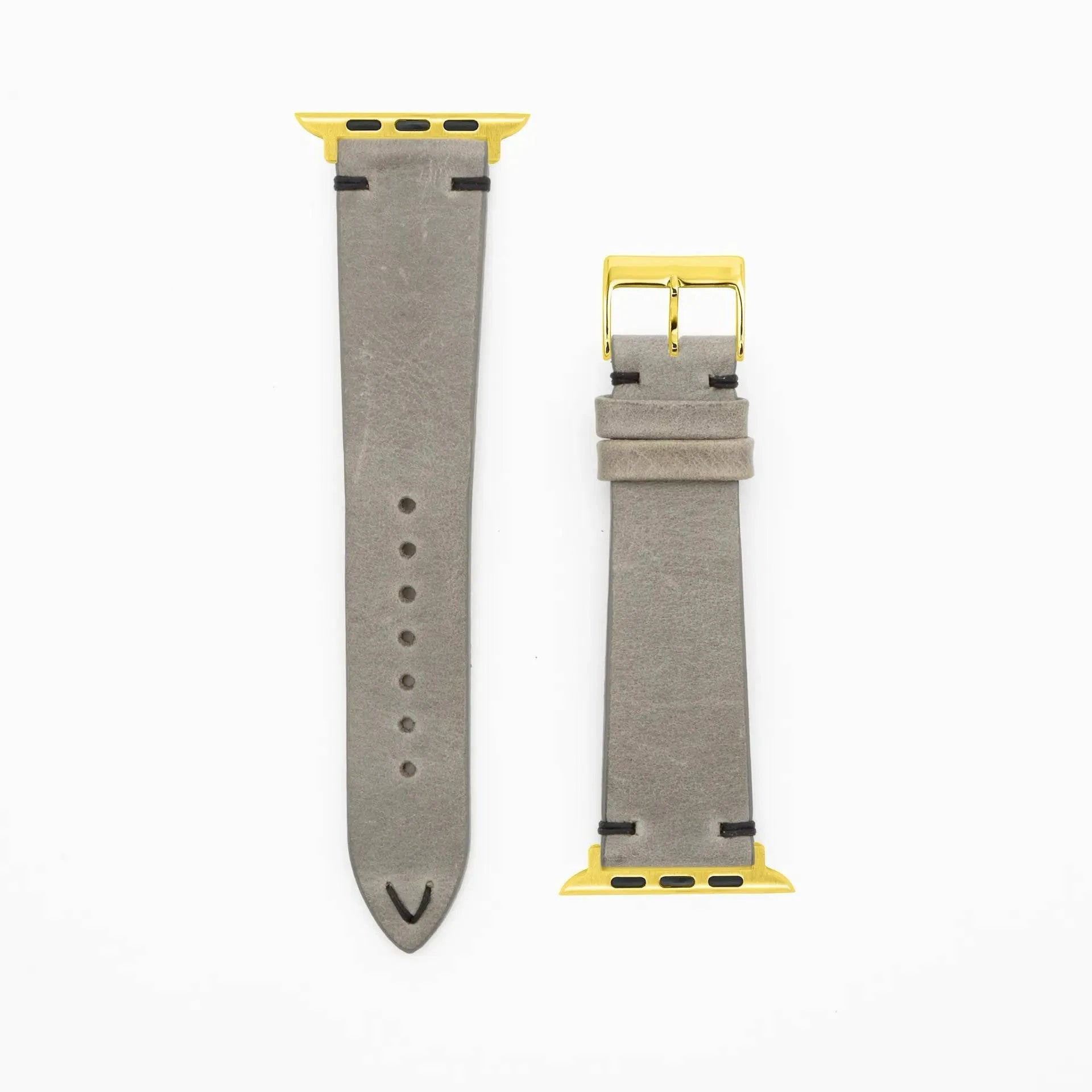 Node - Vintage - Gray-Apple Watch-40/41/42mm-Edelband-Leather Strap-Apple Watch