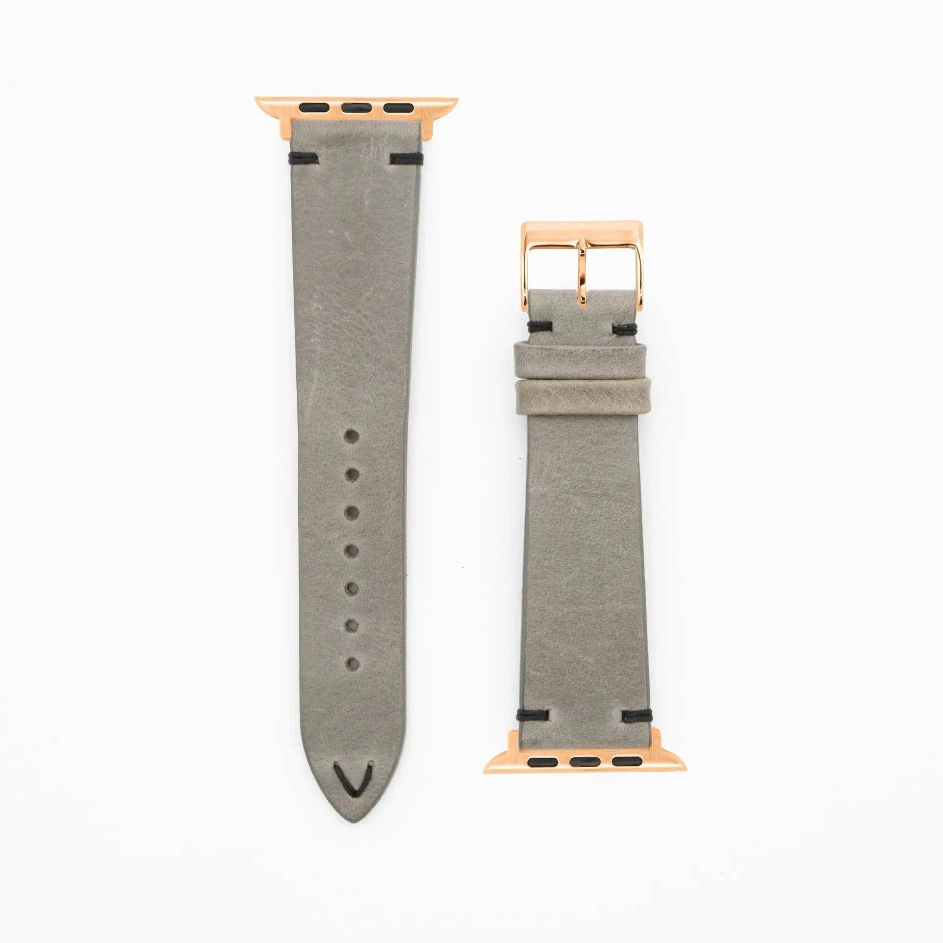Node - Vintage - Gray-Apple Watch-40/41/42mm-Edelband-Leather Strap-Apple Watch