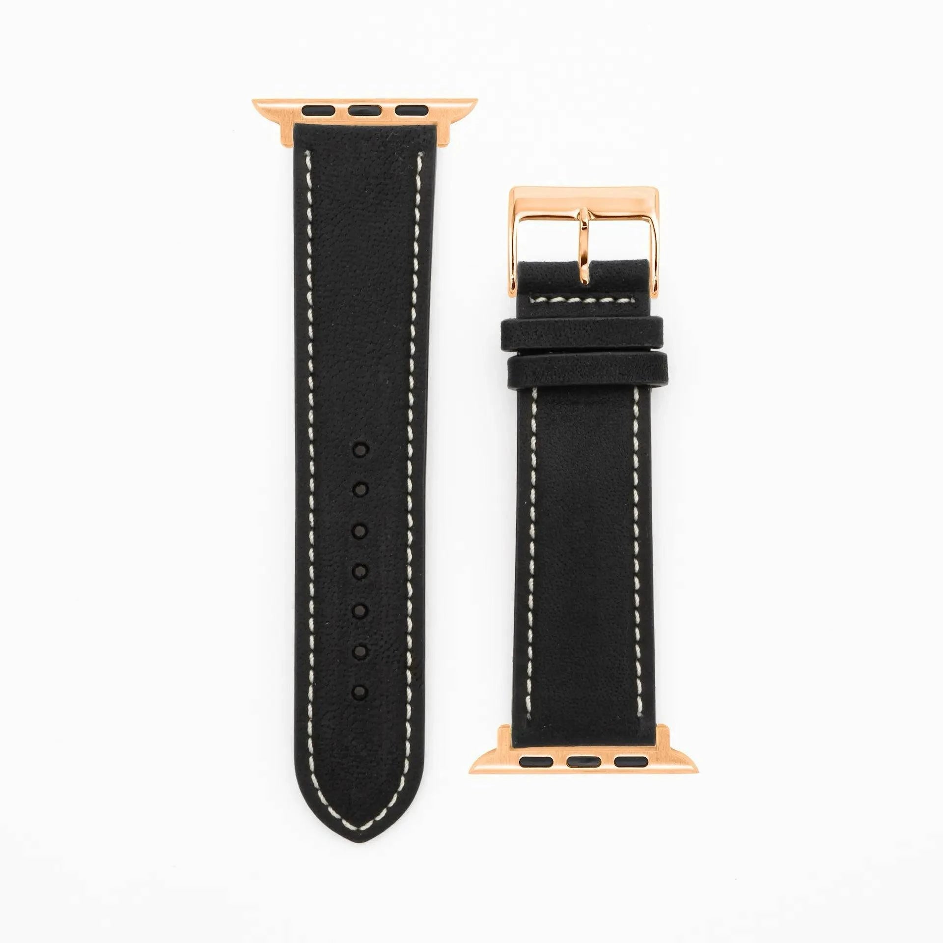 Antelope Chrono - Vintage - Black-Apple Watch-40/41/42mm-Edelband-Leather Strap-Apple Watch