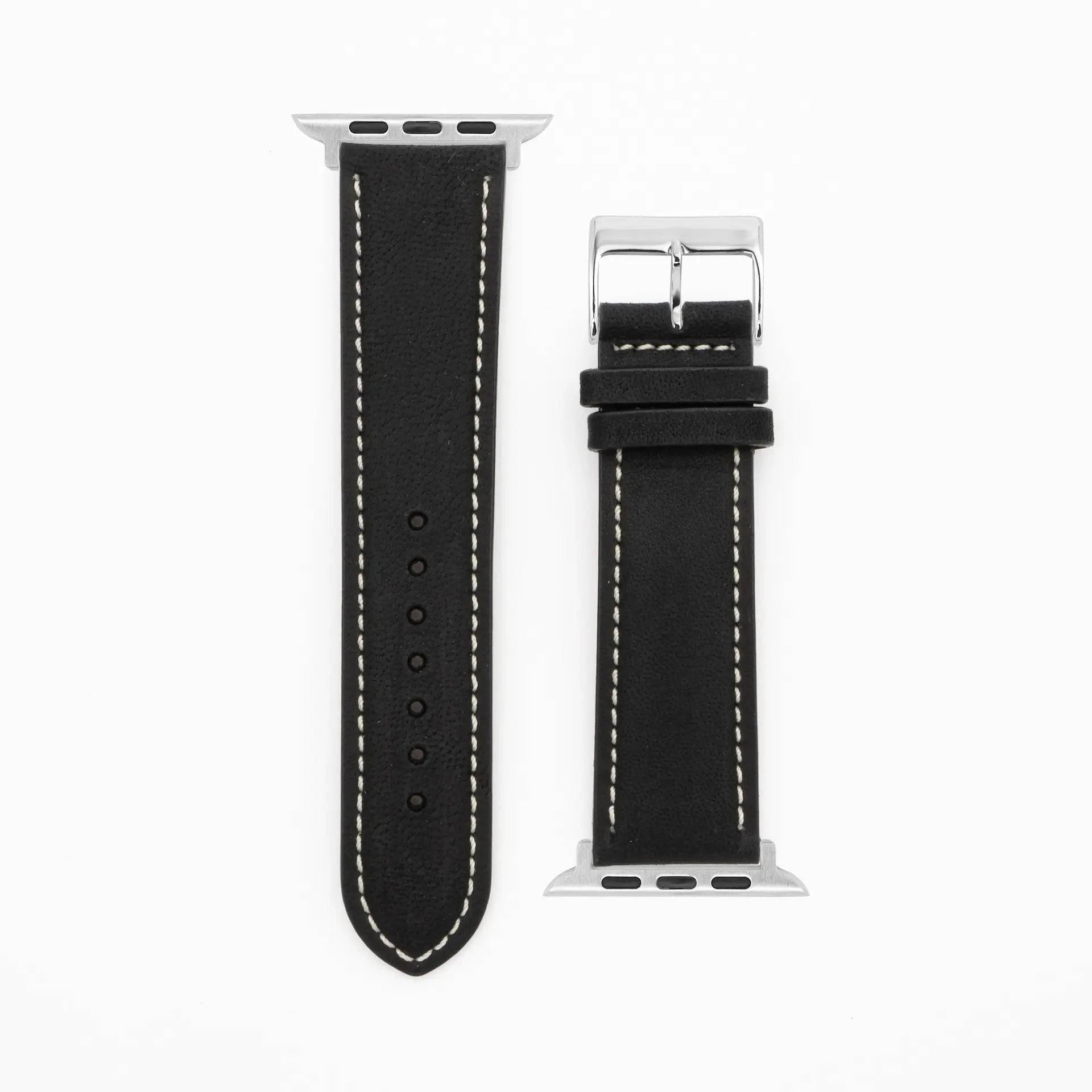 Antelope Chrono - Vintage - Black-Apple Watch-40/41/42mm-Edelband-Leather Strap-Apple Watch