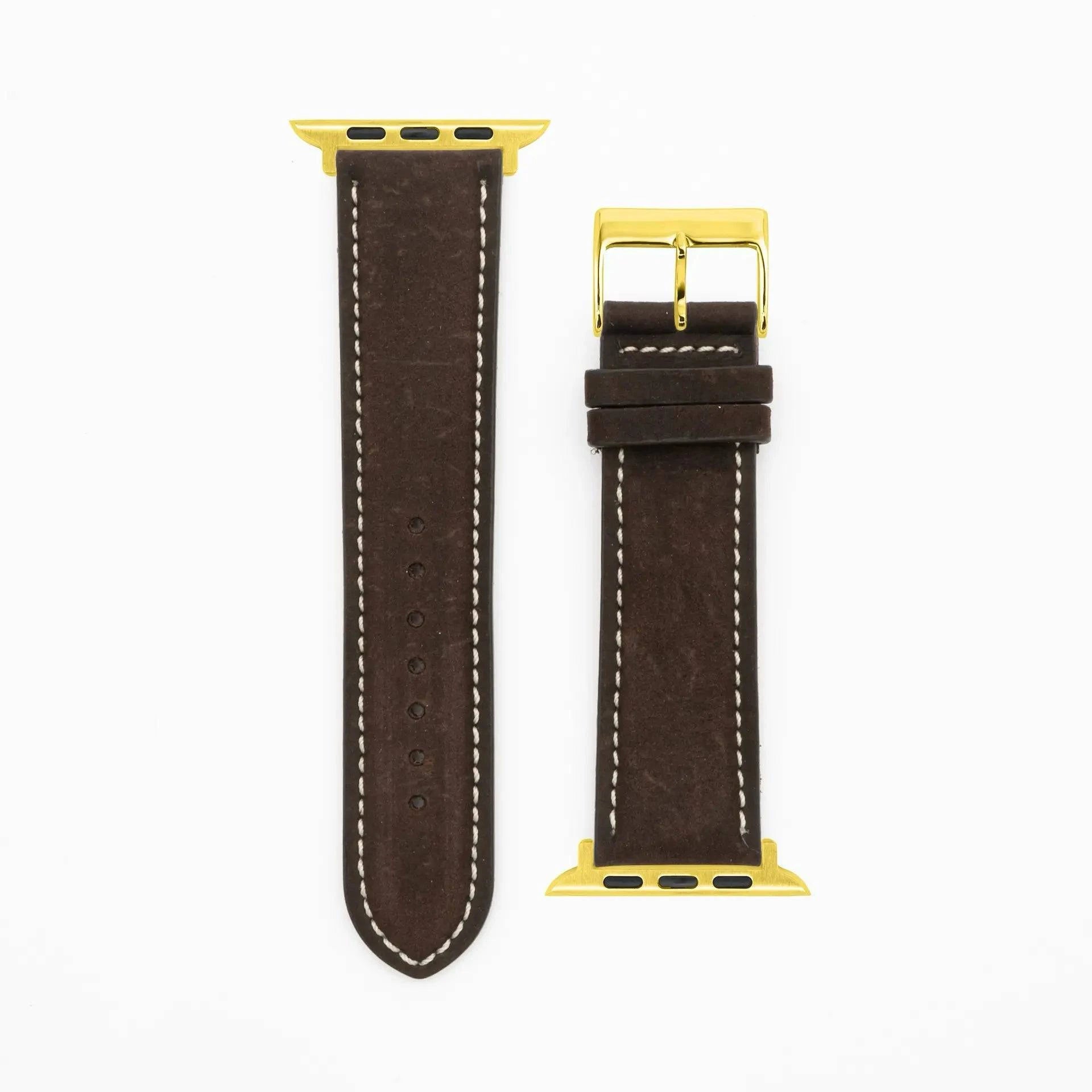 Antelope Chrono - Vintage - Dark brown-Apple Watch-40/41/42mm-Edelband-Leather Strap-Apple Watch