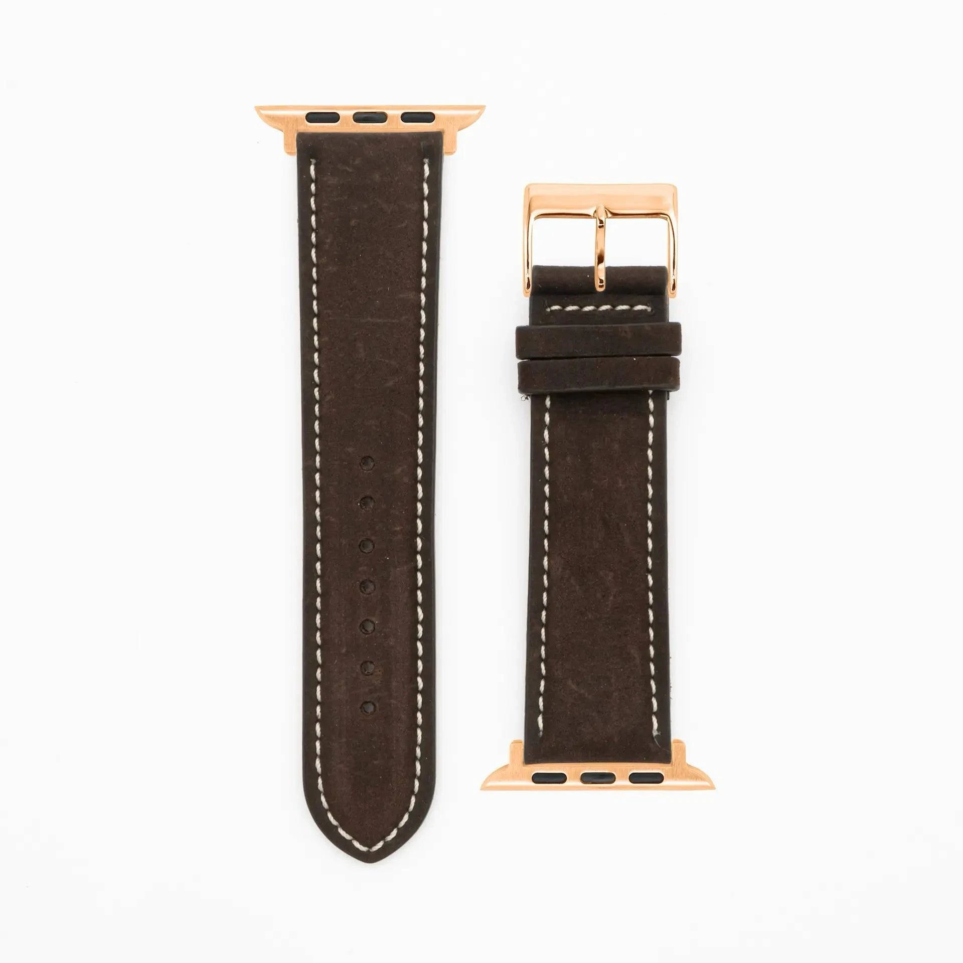 Antelope Chrono - Vintage - Dark brown-Apple Watch-40/41/42mm-Edelband-Leather Strap-Apple Watch