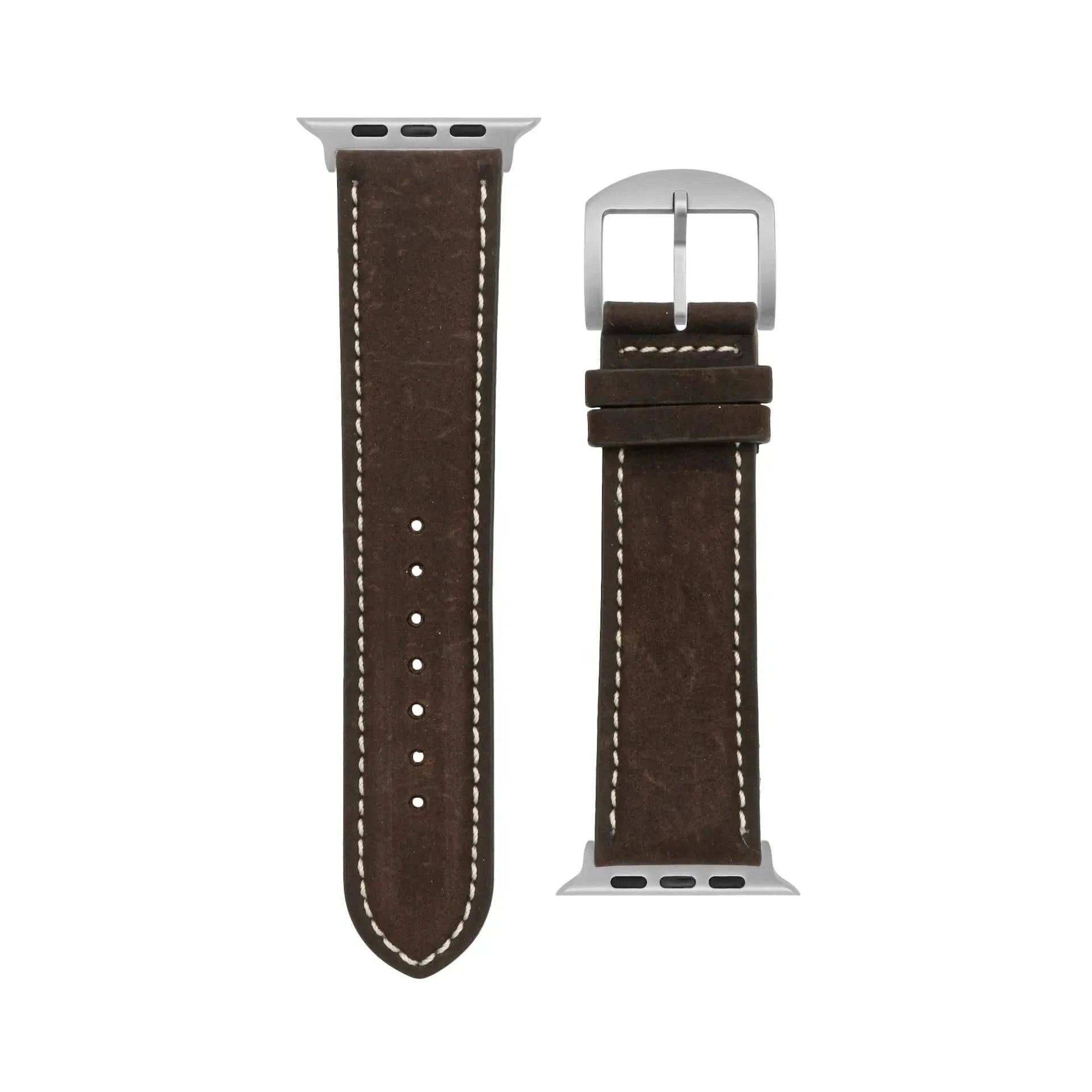 Antelope Chrono - Vintage - Dark brown-Apple Watch Ultra-49mm-Edelband-Leather Strap-Apple Watch
