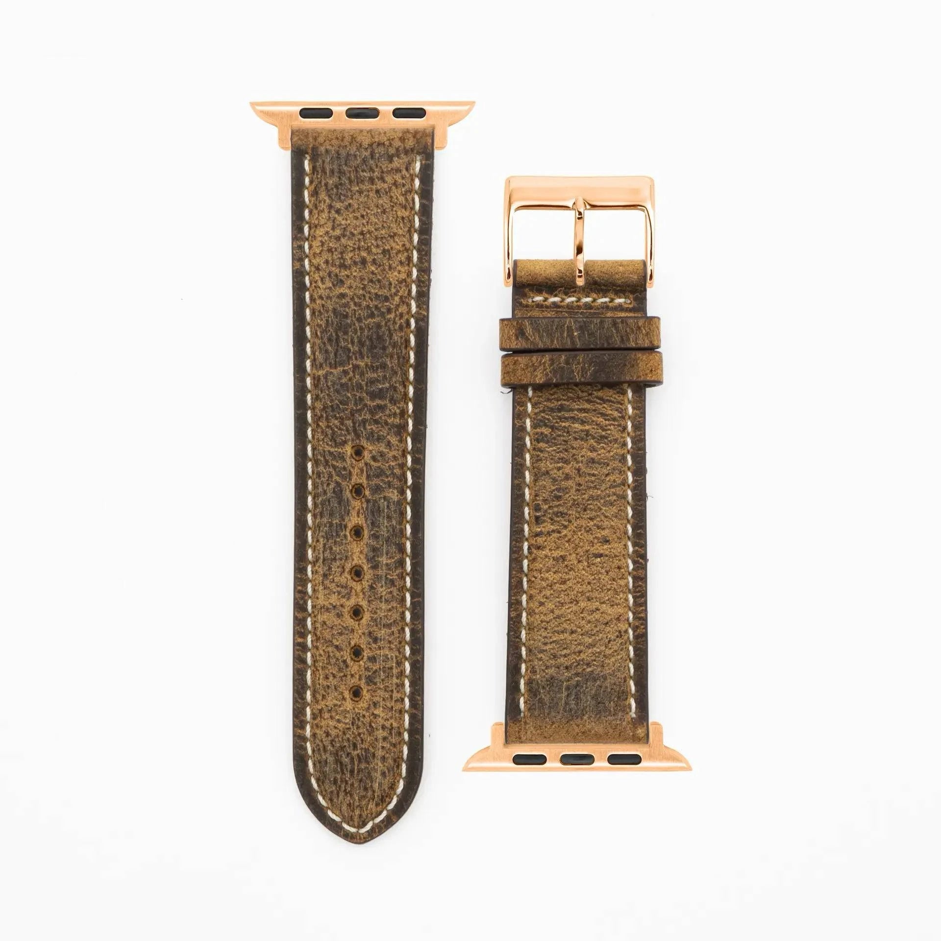 Antelope Chrono - Vintage - Brown-Apple Watch-40/41/42mm-Edelband-Leather Strap-Apple Watch