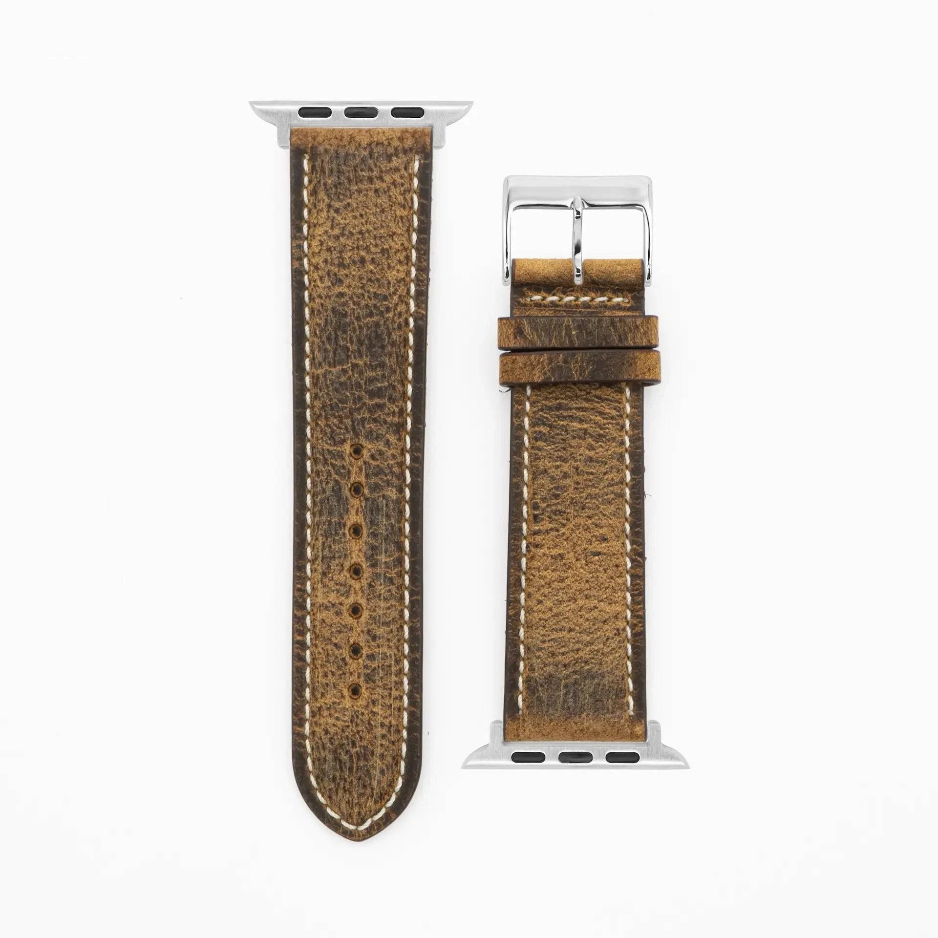 Antelope Chrono - Vintage - Brown-Apple Watch-40/41/42mm-Edelband-Leather Strap-Apple Watch