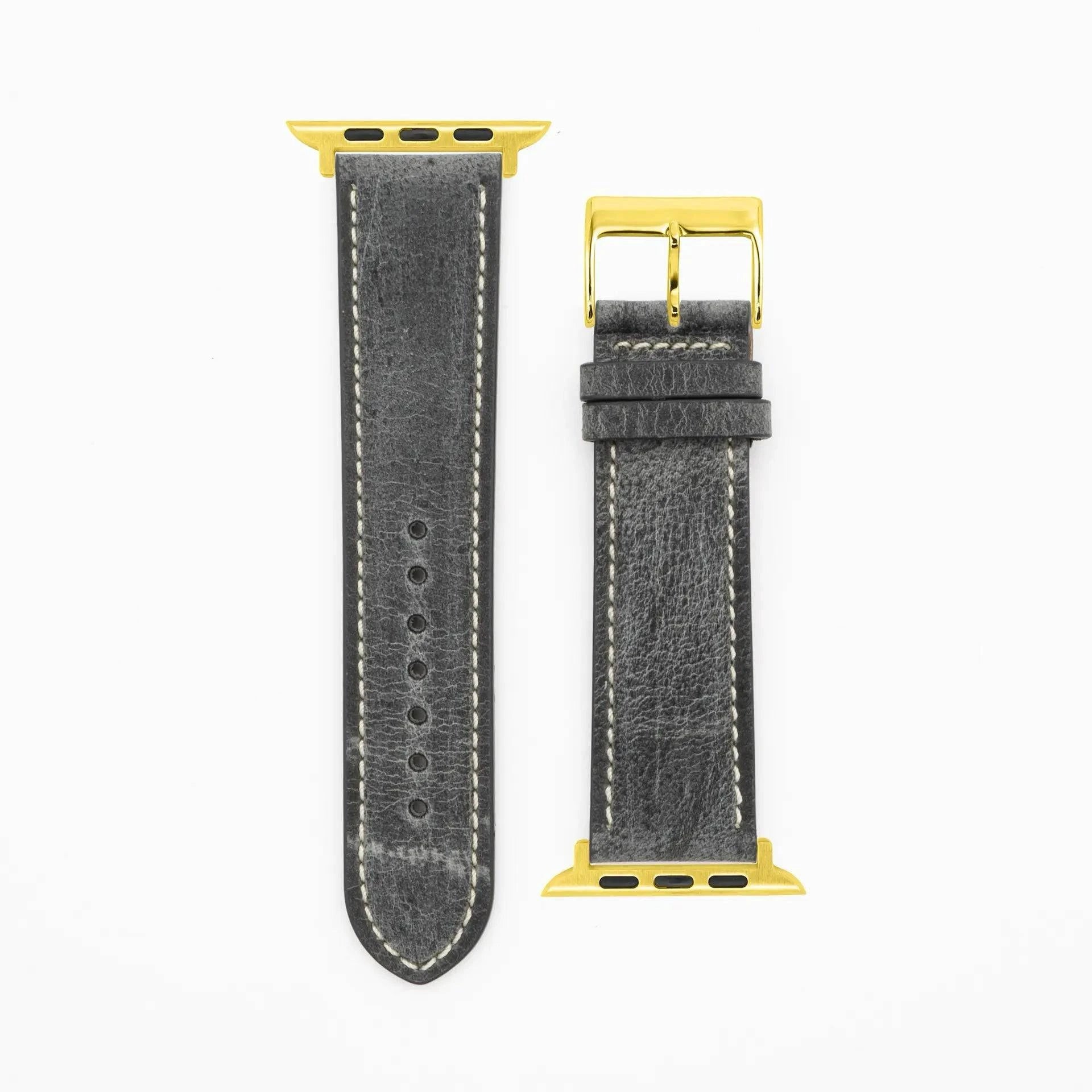 Antelope Chrono - Vintage - Grey-Apple Watch-40/41/42mm-Edelband-Leather Strap-Apple Watch