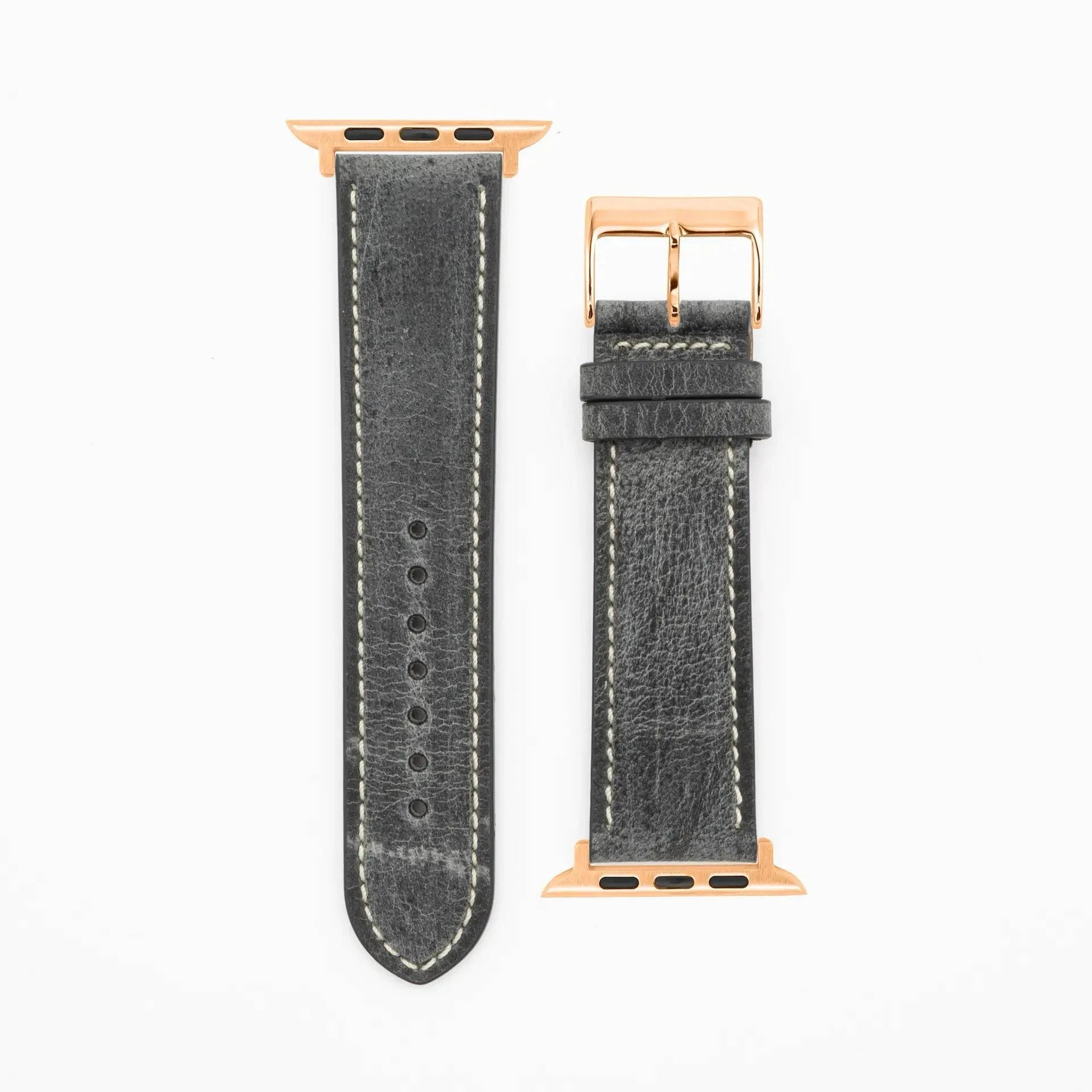 Antelope Chrono - Vintage - Grey-Apple Watch-40/41/42mm-Edelband-Leather Strap-Apple Watch
