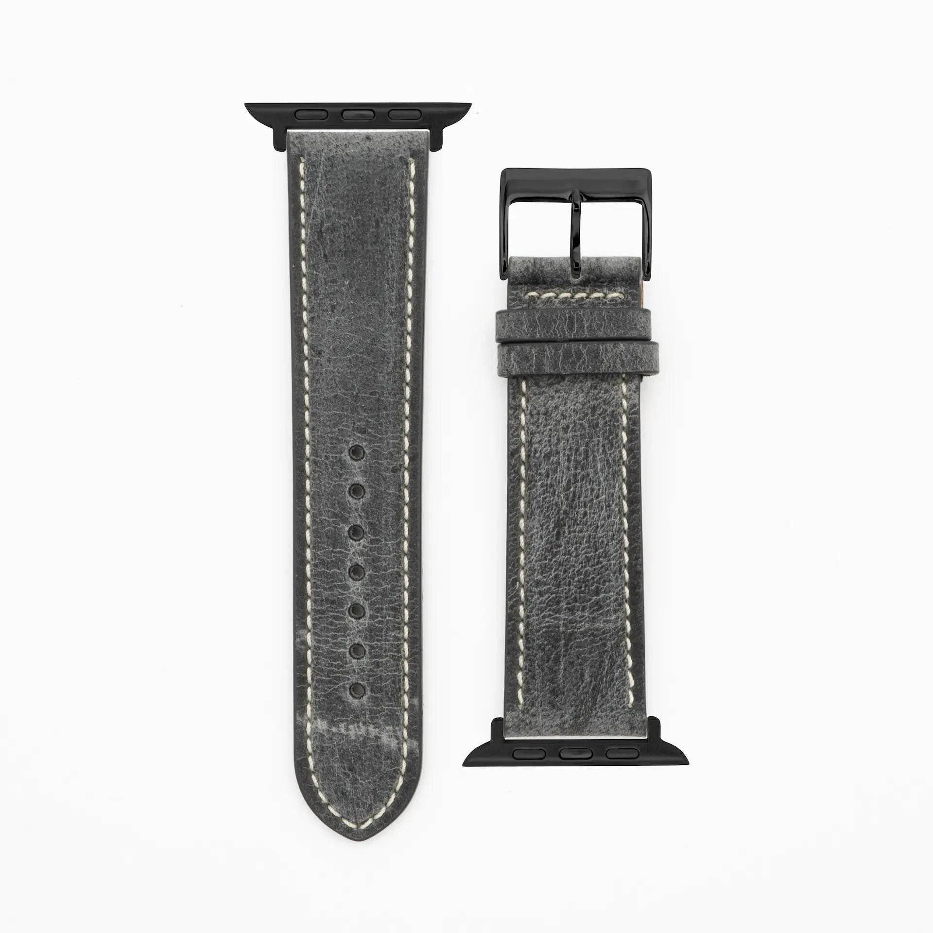 Antelope Chrono - Vintage - Grey-Apple Watch-40/41/42mm-Edelband-Leather Strap-Apple Watch