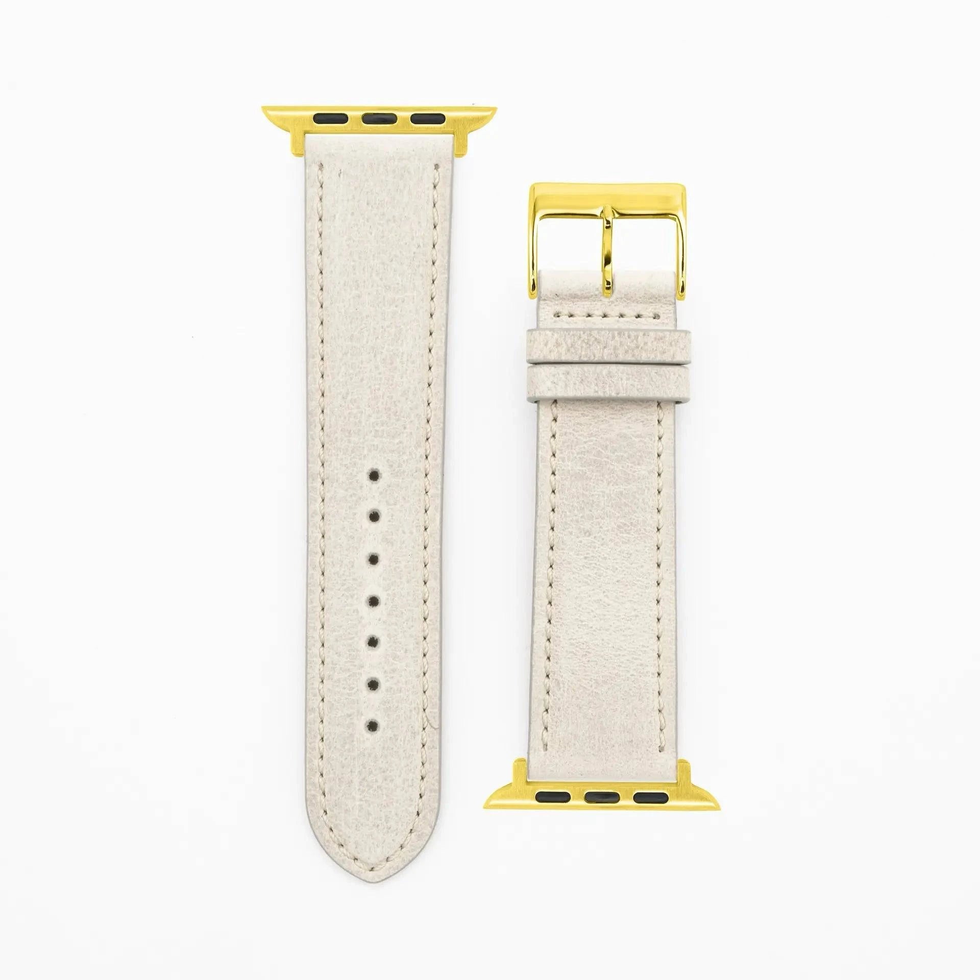 Antelope Chrono - Vintage - Light gray-Apple Watch-40/41/42mm-precious leather strap-Apple Watch