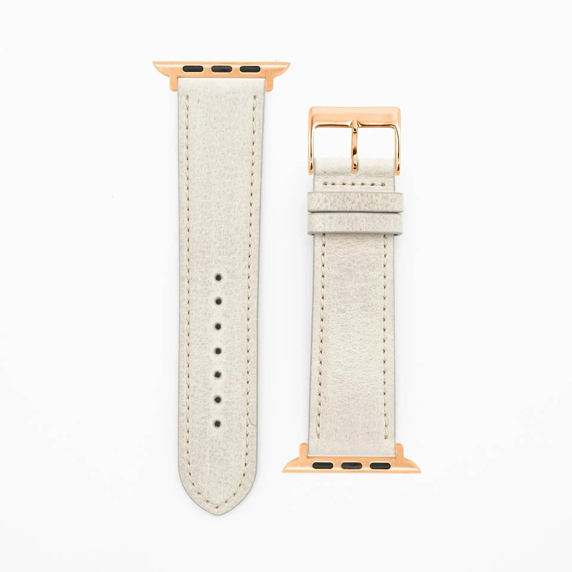 Antelope Chrono - Vintage - Light gray-Apple Watch-40/41/42mm-precious leather strap-Apple Watch