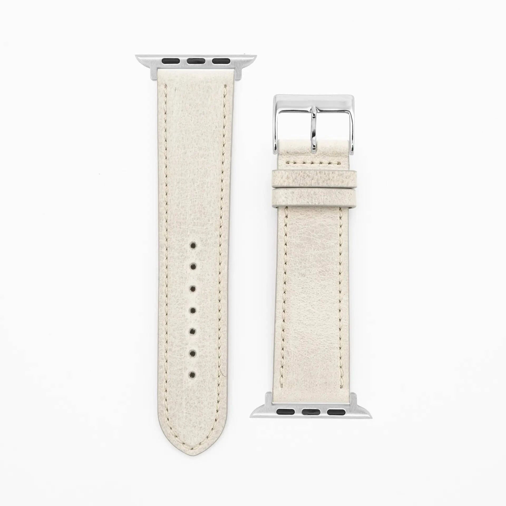 Antelope Chrono - Vintage - Light gray-Apple Watch-40/41/42mm-precious leather strap-Apple Watch