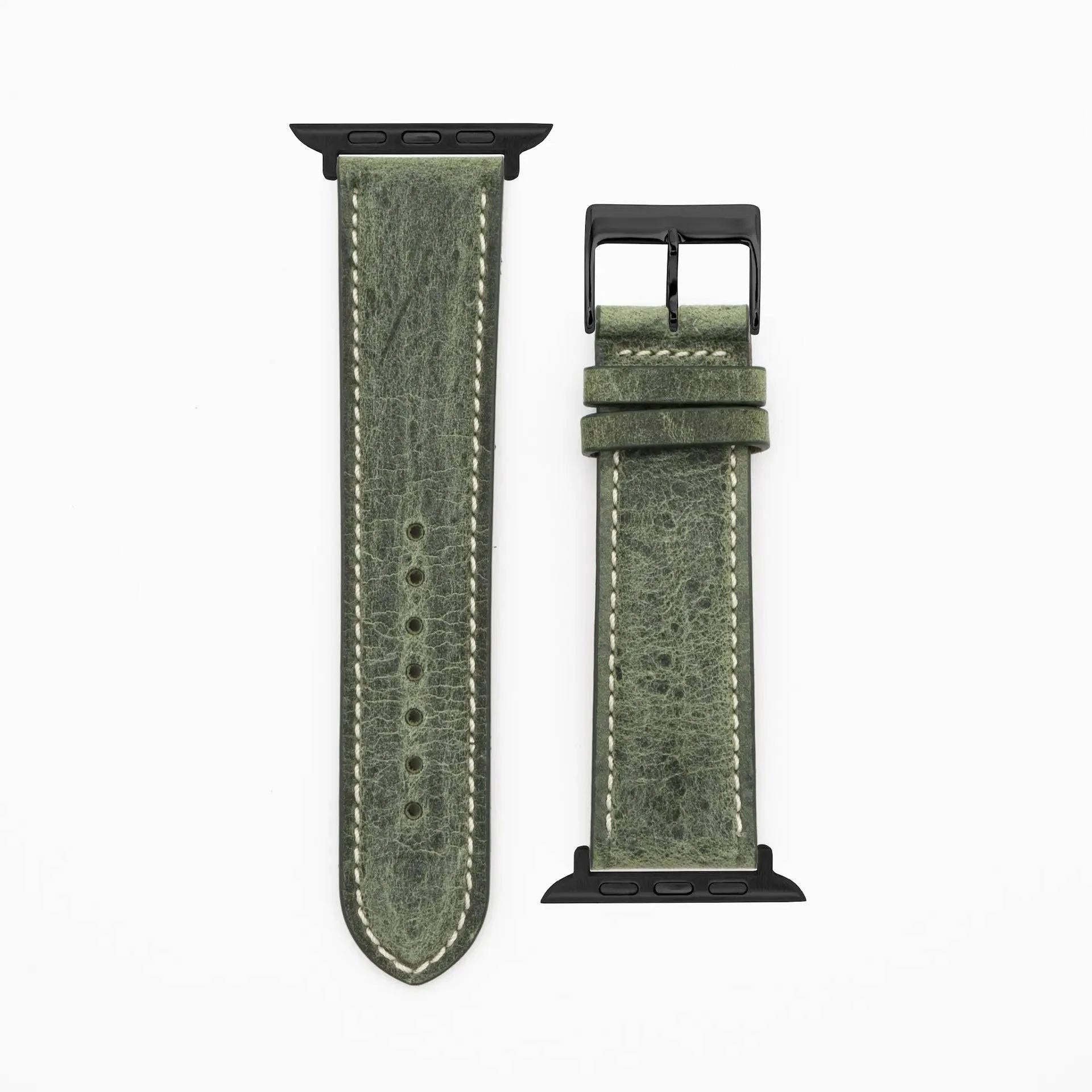 Antelope Chrono - Vintage - Green-Apple Watch-40/41/42mm-Edelband-Leather Strap-Apple Watch