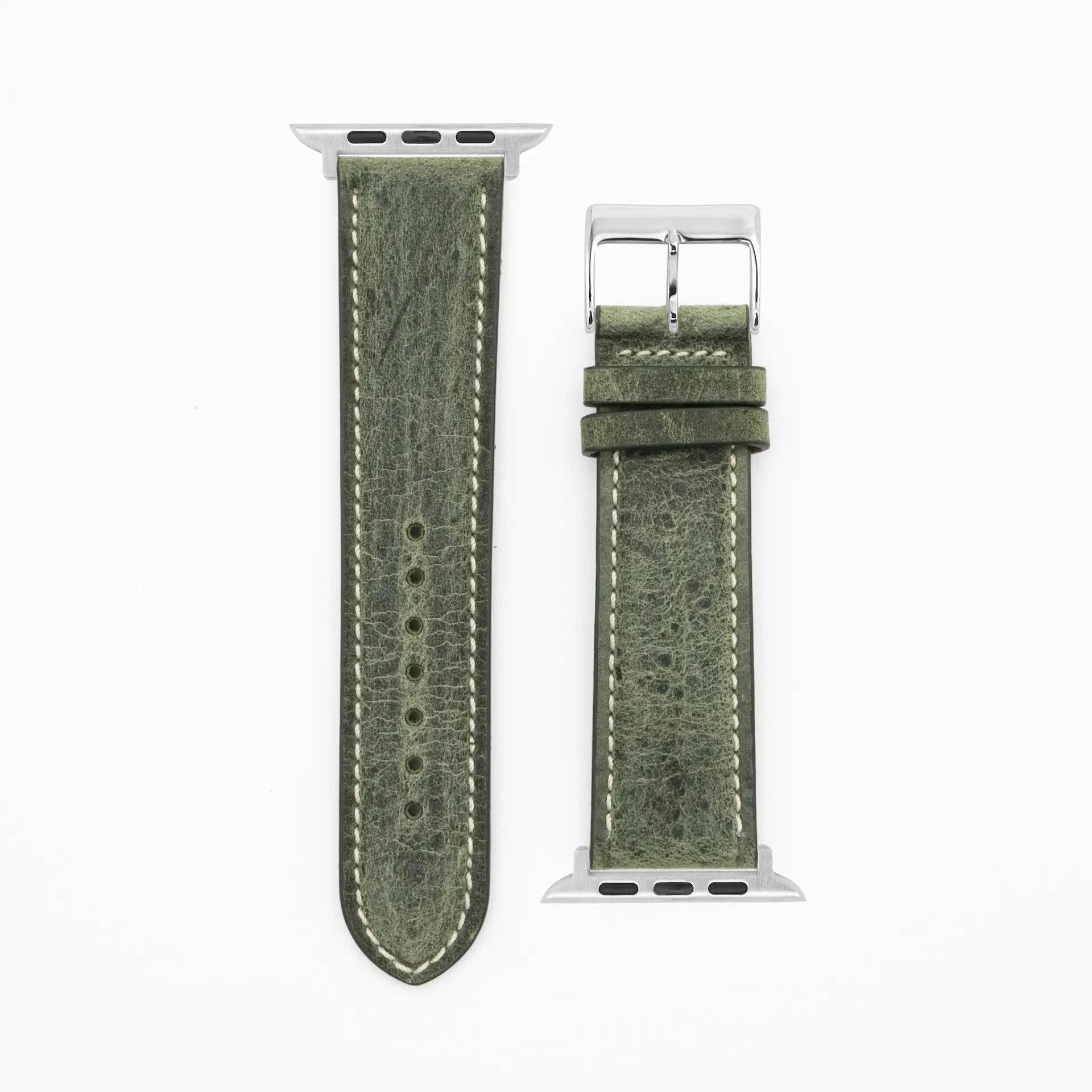 Antelope Chrono - Vintage - Green-Apple Watch-40/41/42mm-Edelband-Leather Strap-Apple Watch