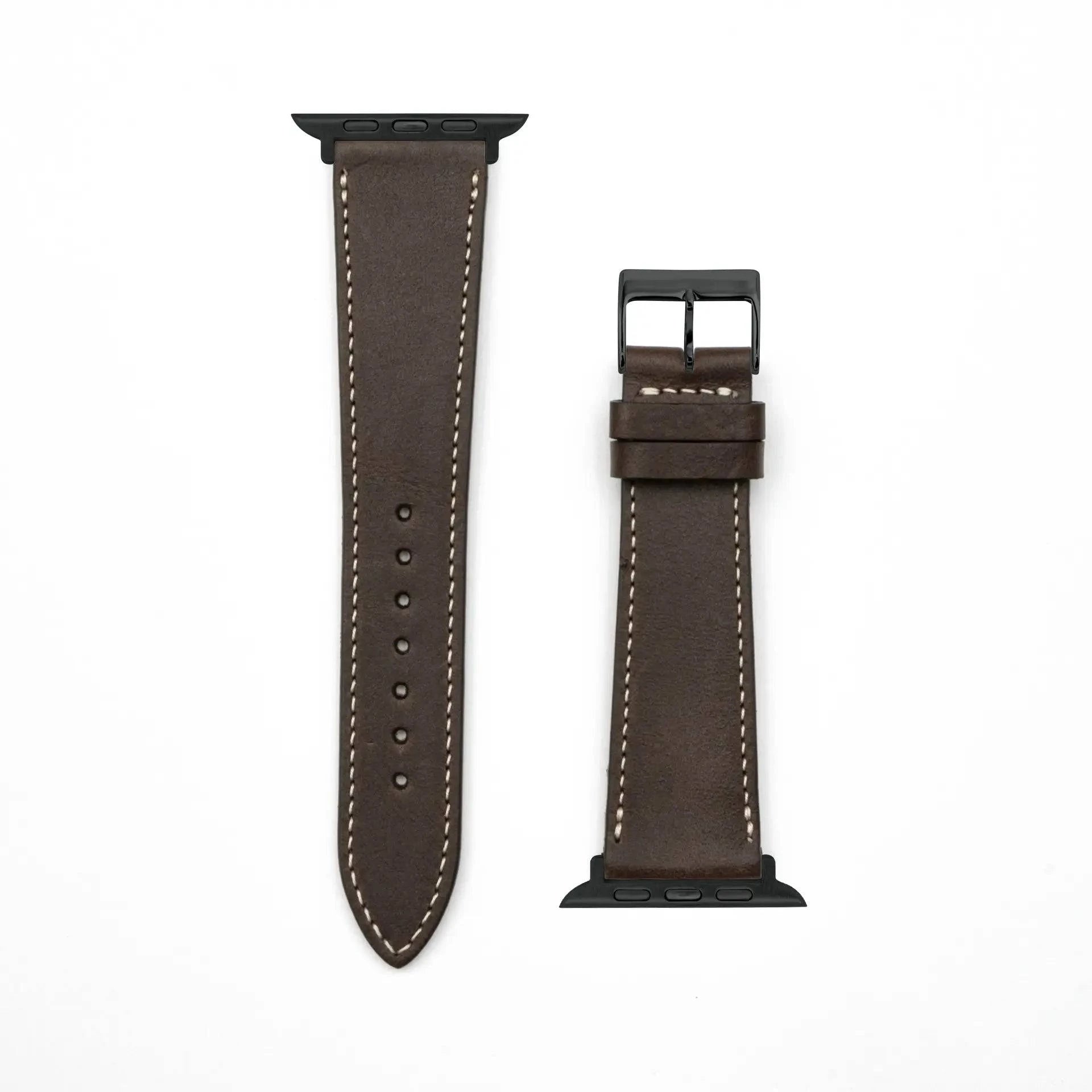 Epoque - Vintage - Dark brown-Apple Watch-40/41/42mm-Edelband-Leather Strap-Apple Watch