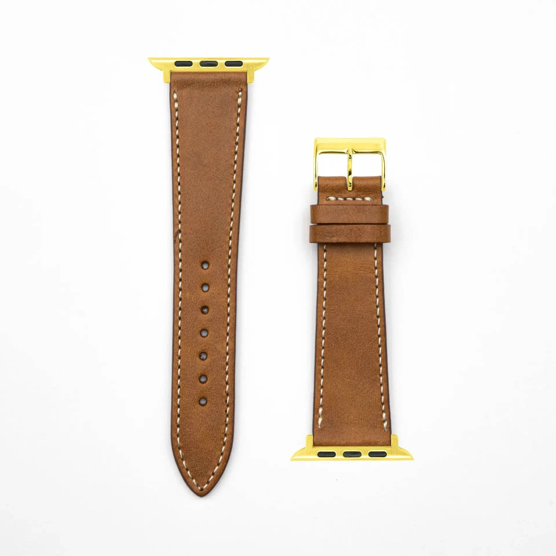 Epoque - Vintage - Brown-Apple Watch-40/41/42mm-Leather Strap-Apple Watch