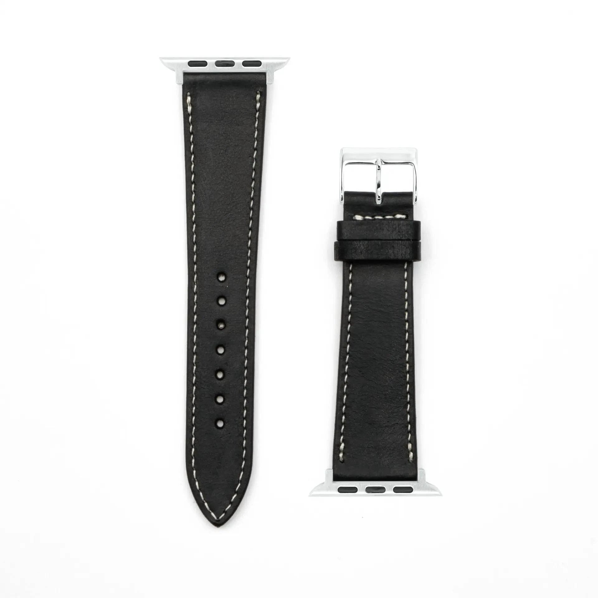 Epoque - Vintage - Black-Apple Watch-40/41/42mm-Leather Strap-Apple Watch