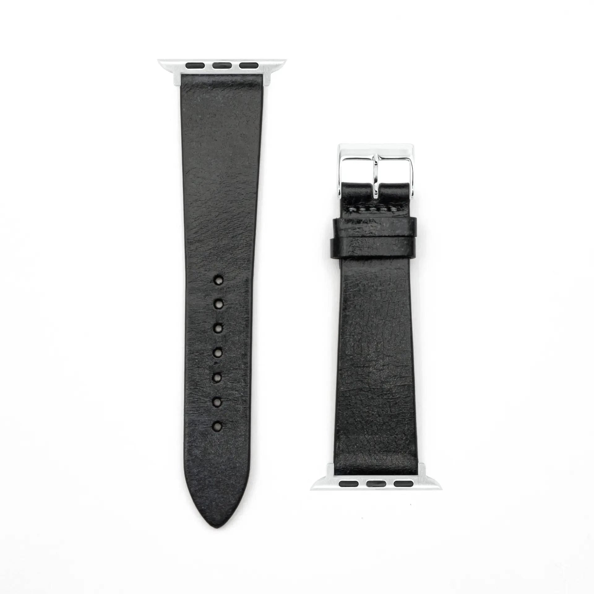 Patina - Vintage - Black-Apple Watch-40/41/42mm-Edelband-Leather Strap-Apple Watch