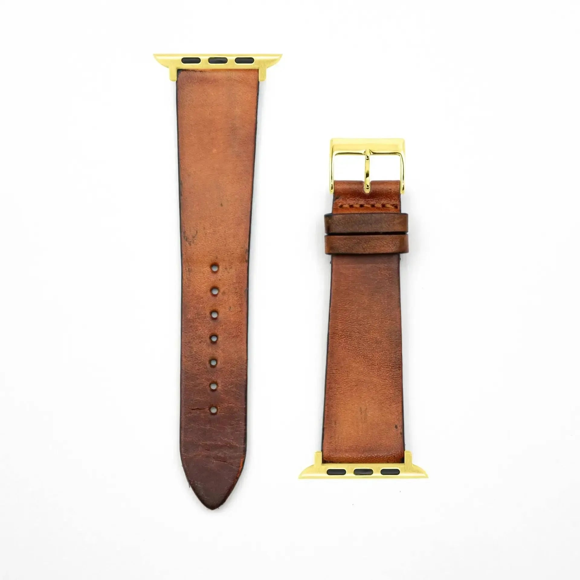 Patina · Vintage · Braun-Apple Watch-40/41/42mm-Edelband-Lederarmband-Apple Watch