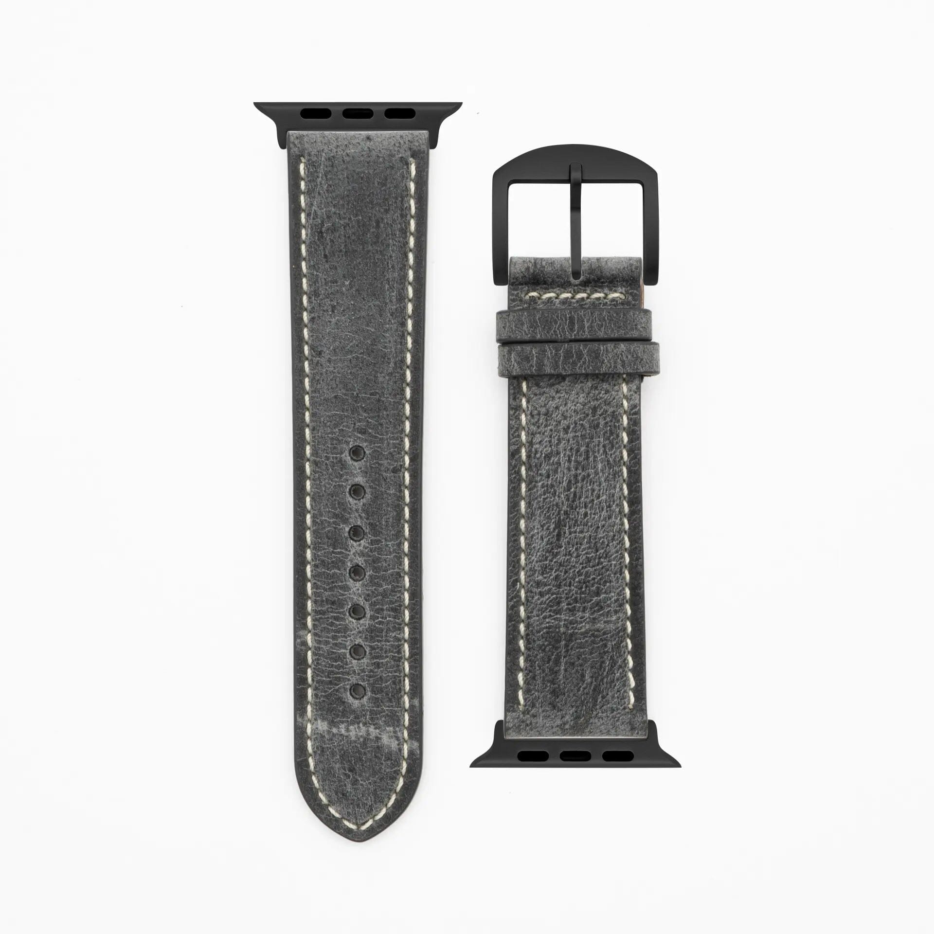Antelope Chrono - Vintage - Gray-Apple Watch Ultra-49mm-Senior Leather Strap-Apple Watch