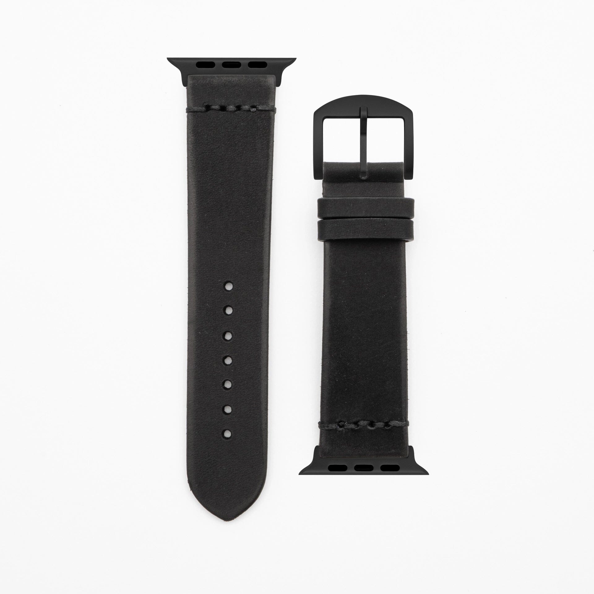 Legacy - Vintage - Black Apple Watch Ultra 49mm Leather Strap Apple Watch