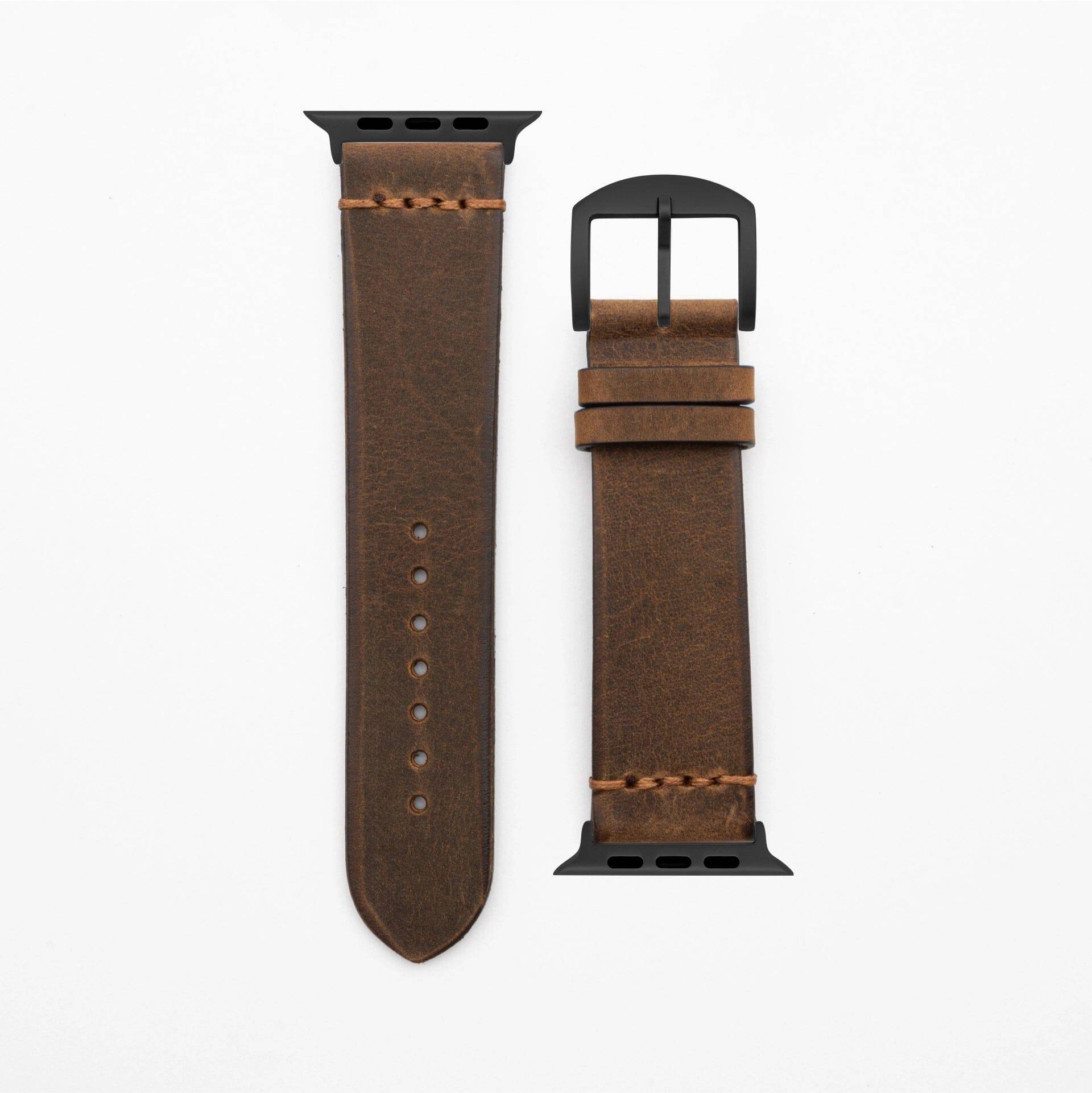Legacy - Vintage - Brown Apple Watch Ultra 49mm Leather Strap Apple Watch