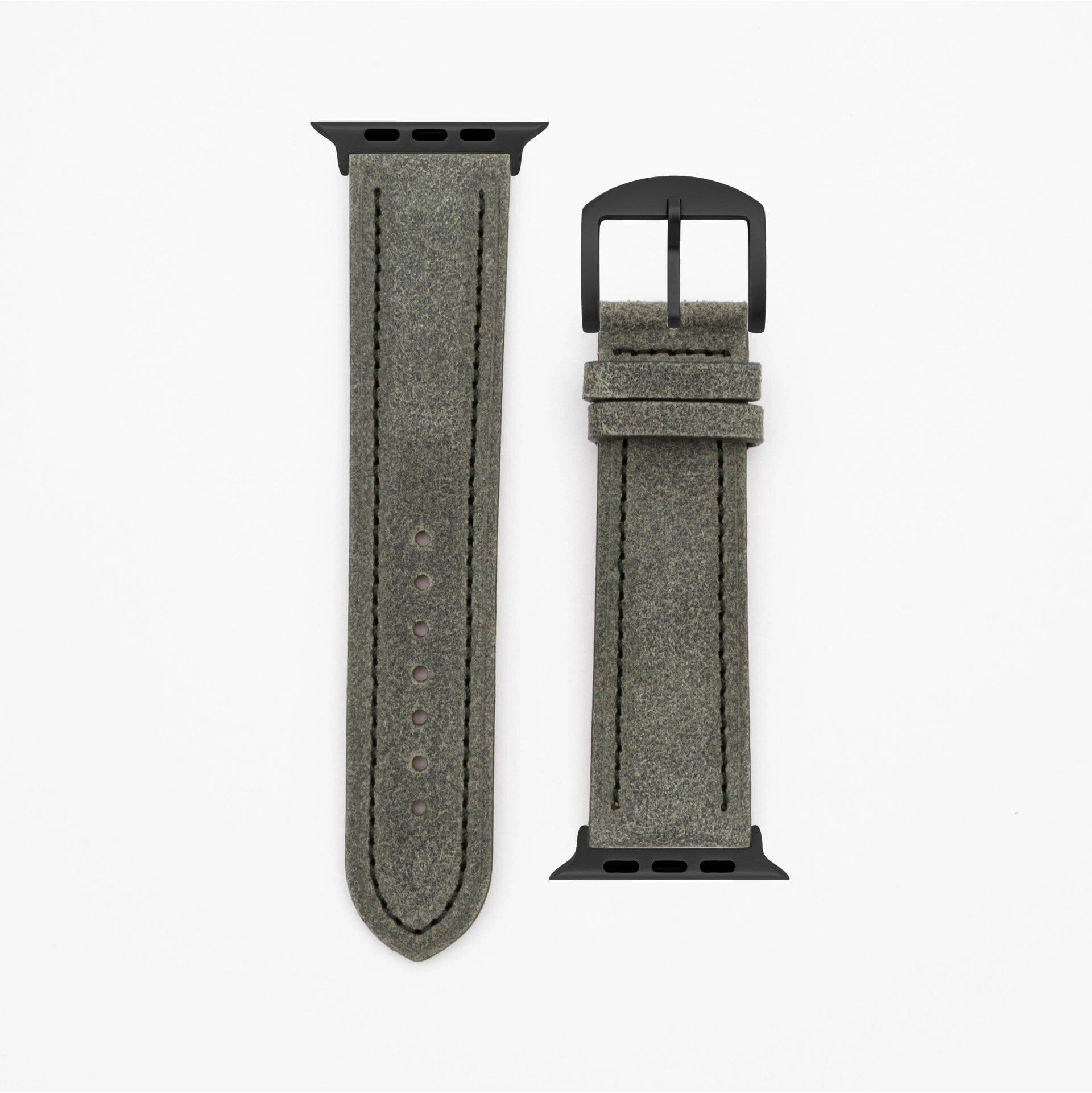Harbour - Vintage - Moss green Apple Watch Ultra 49mm leather strap Apple Watch