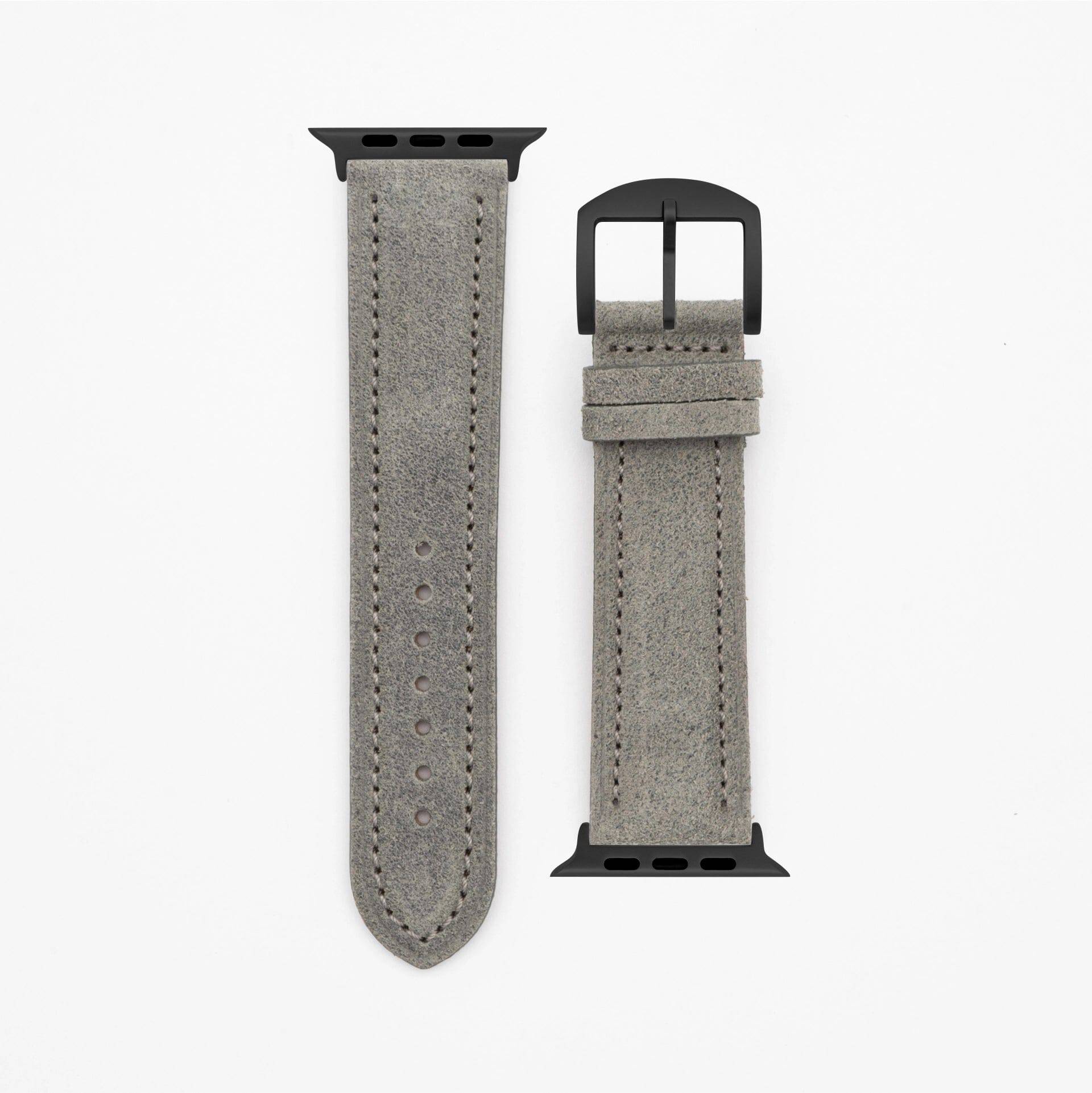 Harbour - Vintage - Gray Apple Watch Ultra 49mm Leather Strap Apple Watch